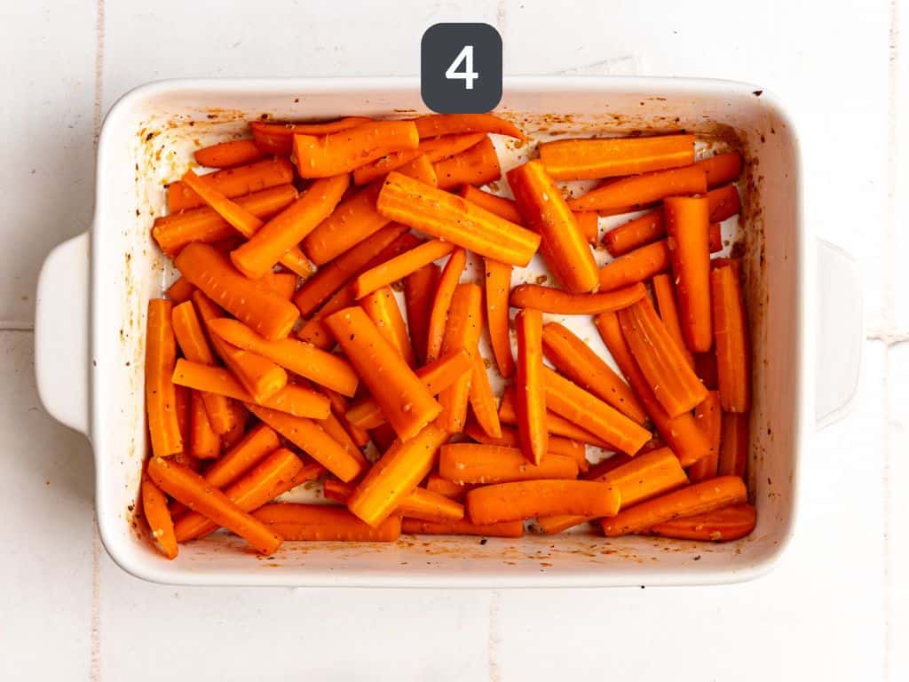 Vegan Glazed Carrots Step 4 - bake.