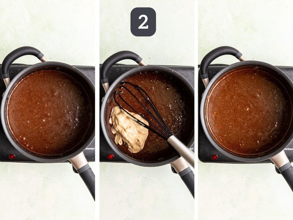 Vegan Milky Way Bars Step 2 - make the caramel.