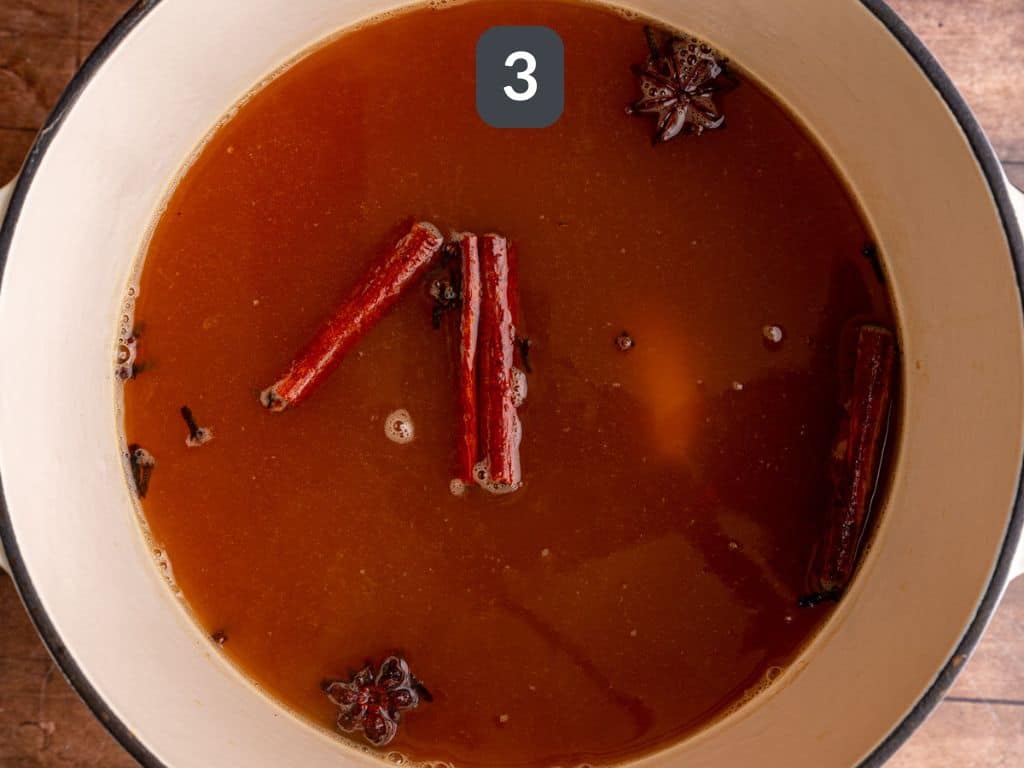 Thanksgiving Mocktail Step 3 - add the lemon juice.