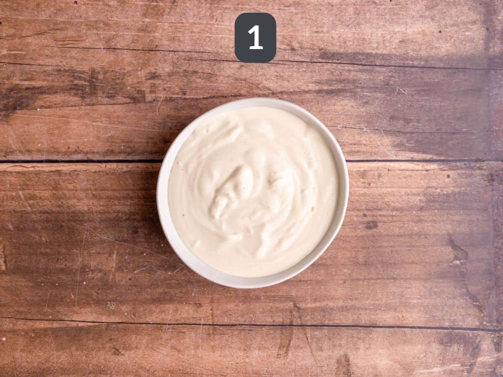 Vegan Celery Soup Step 1 - make the cashew cream.