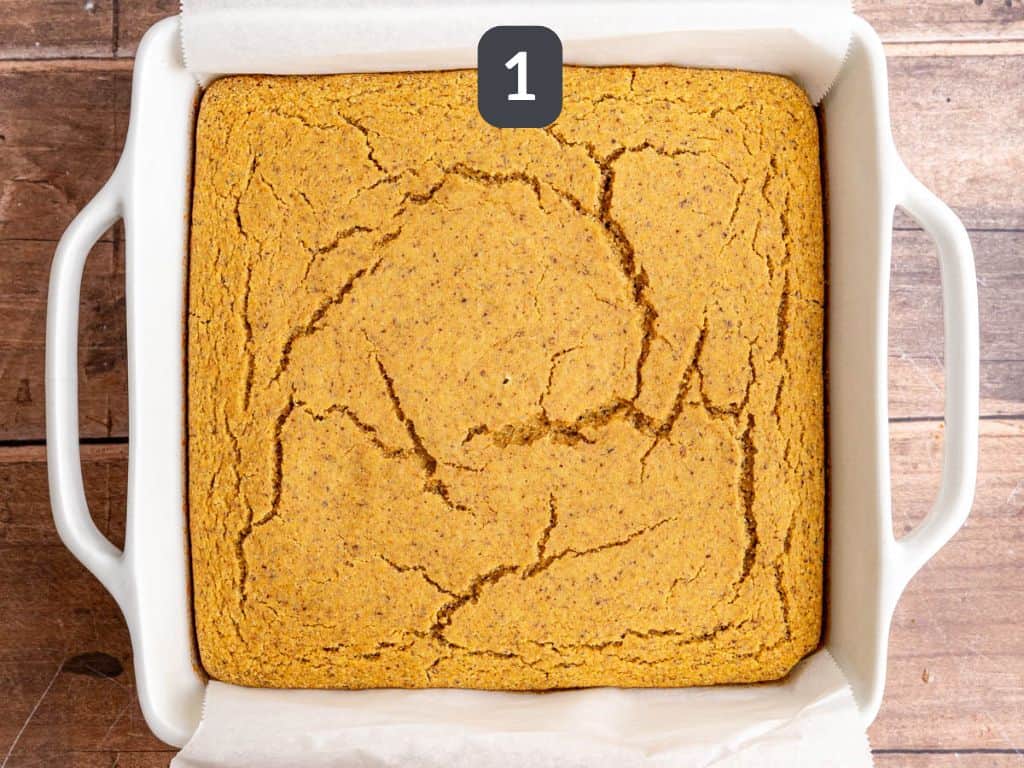 Vegan Cornbread Stuffing Step 1 - make the cornbread.