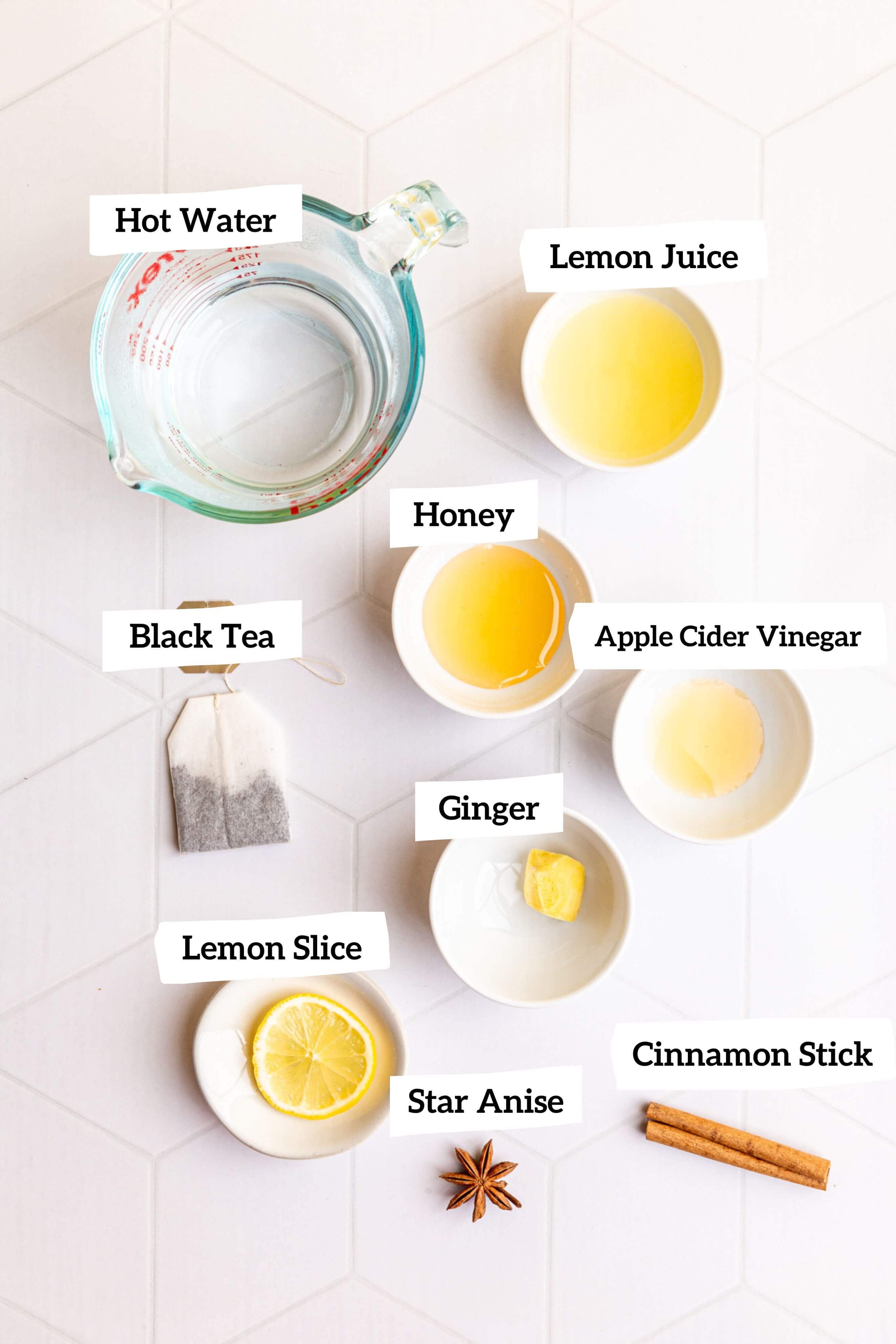 Non alcoholic hot toddy ingredients.