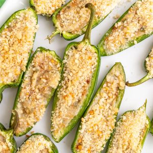 A tray of Vegan Jalapeño Poppers.