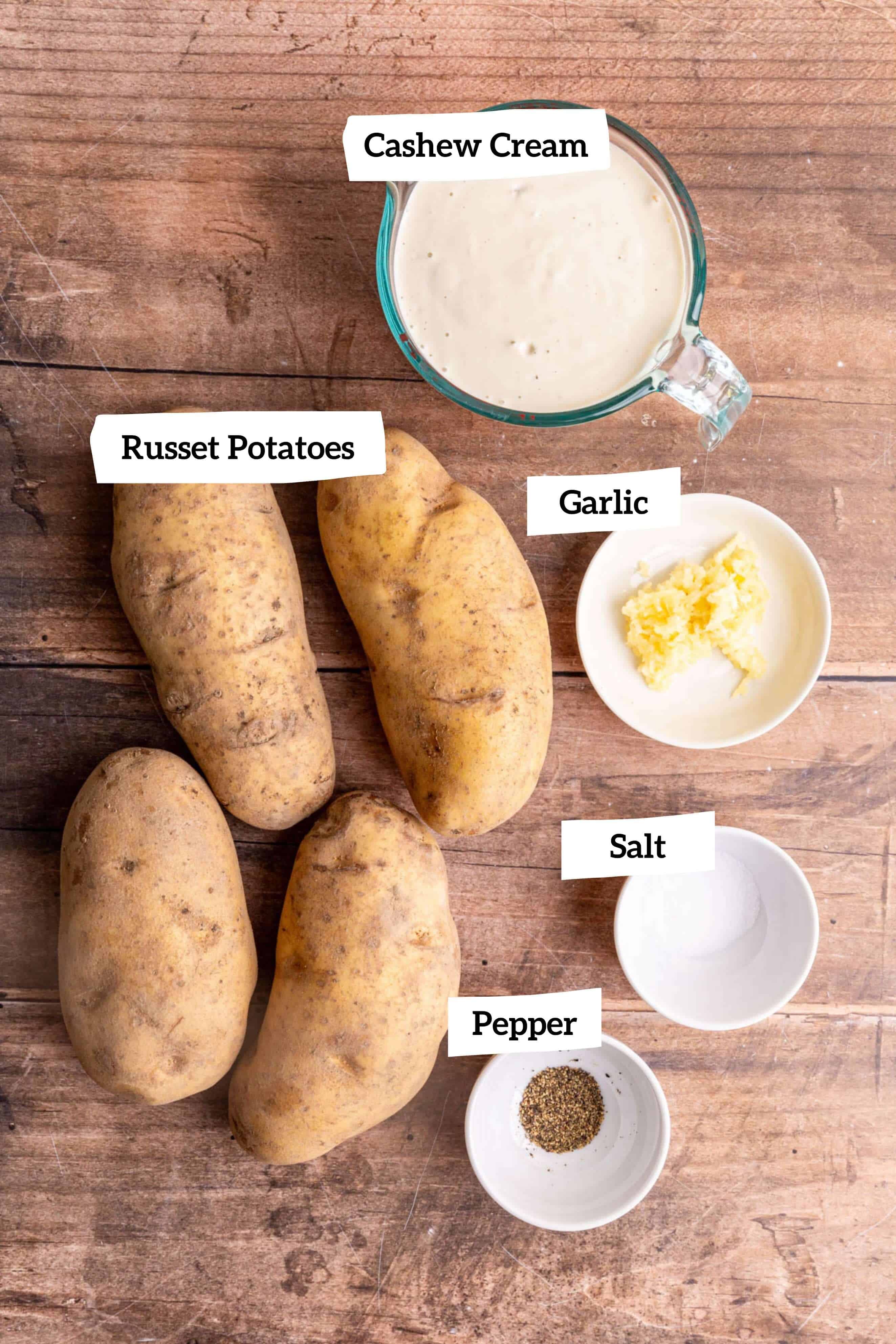 Vegan Lentil Shepherd's Pie Mashed Potato Ingredients