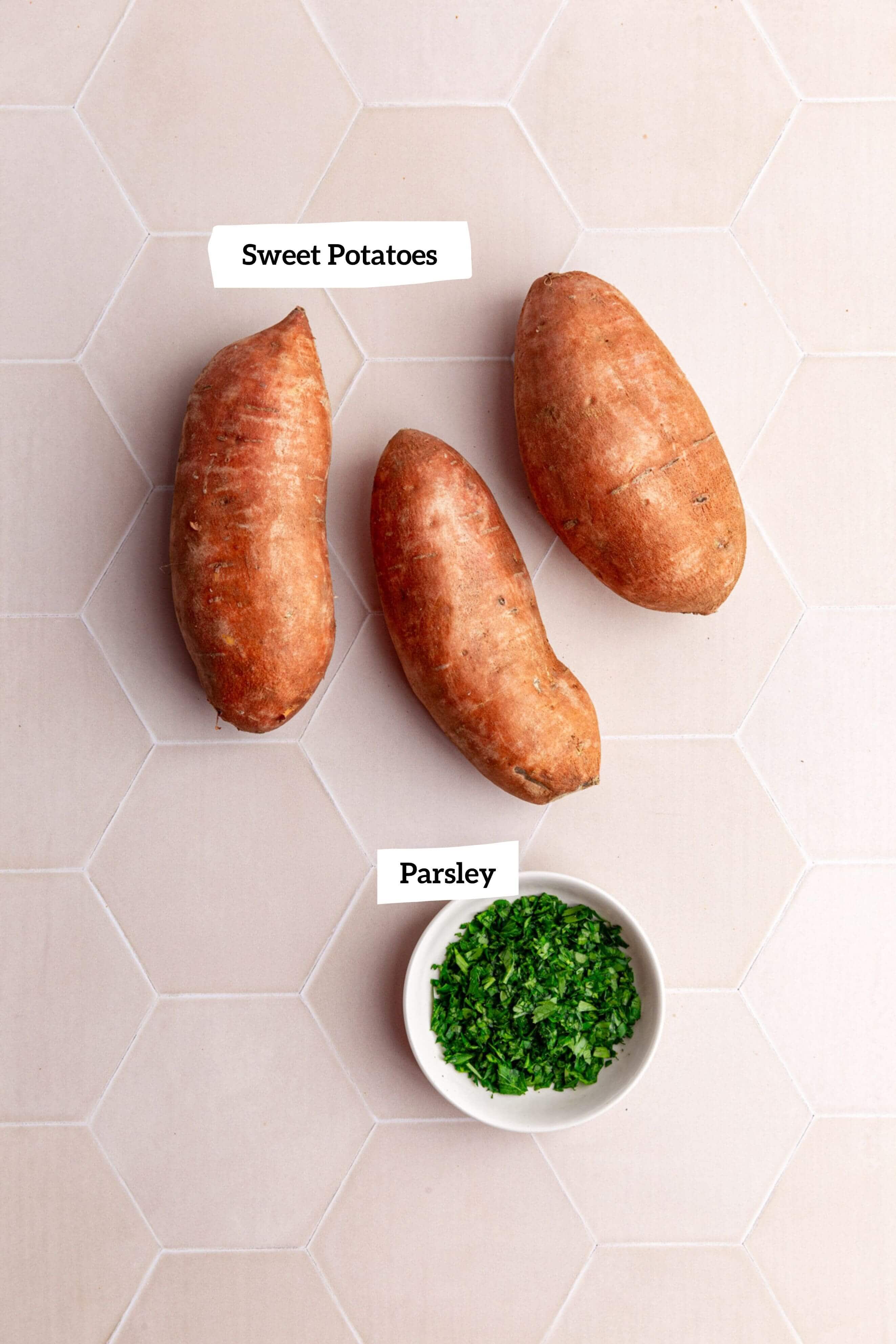 Baked Sweet Potato Slices Ingredients