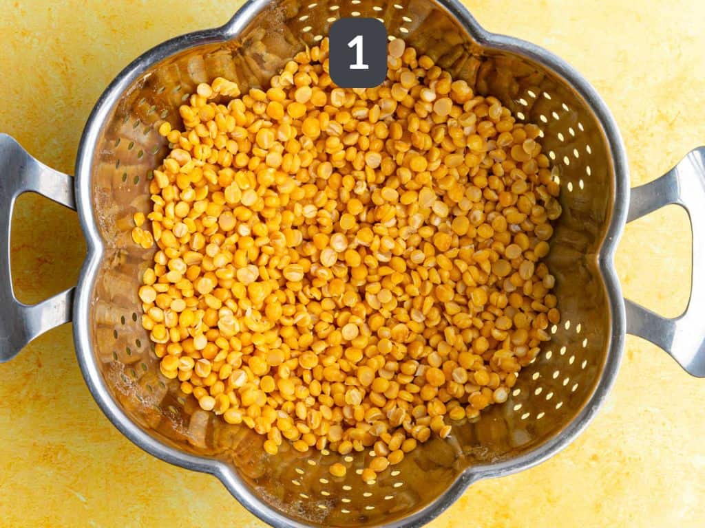 Chickpea Dahl Step 1 - boil the chickpeas.