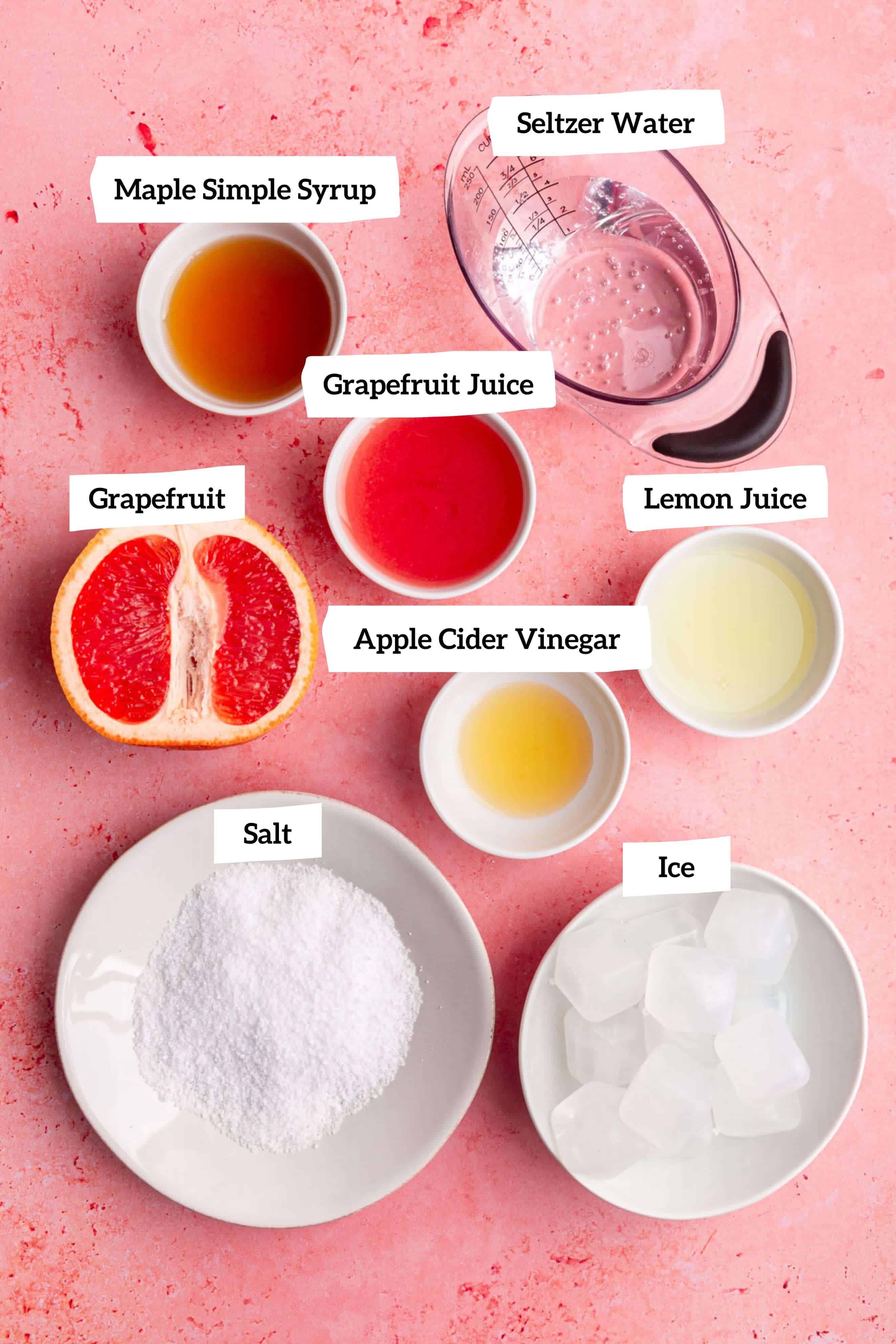 Grapefruit mocktail ingredients