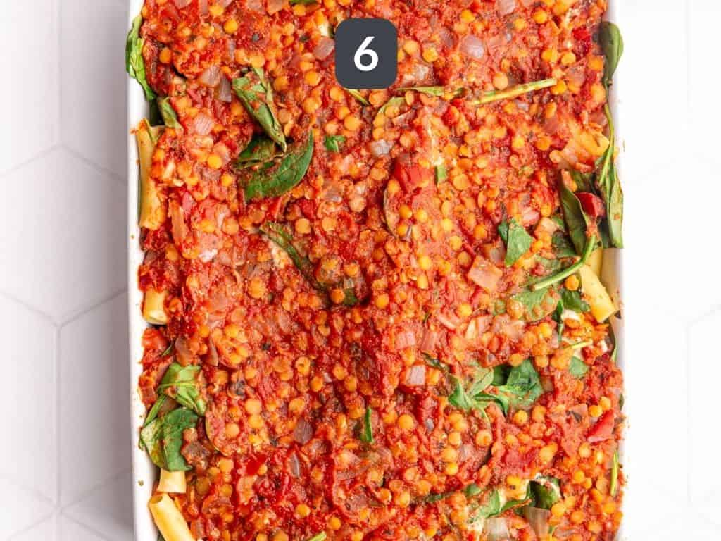 Vegan Baked Ziti Step 6 - bake.