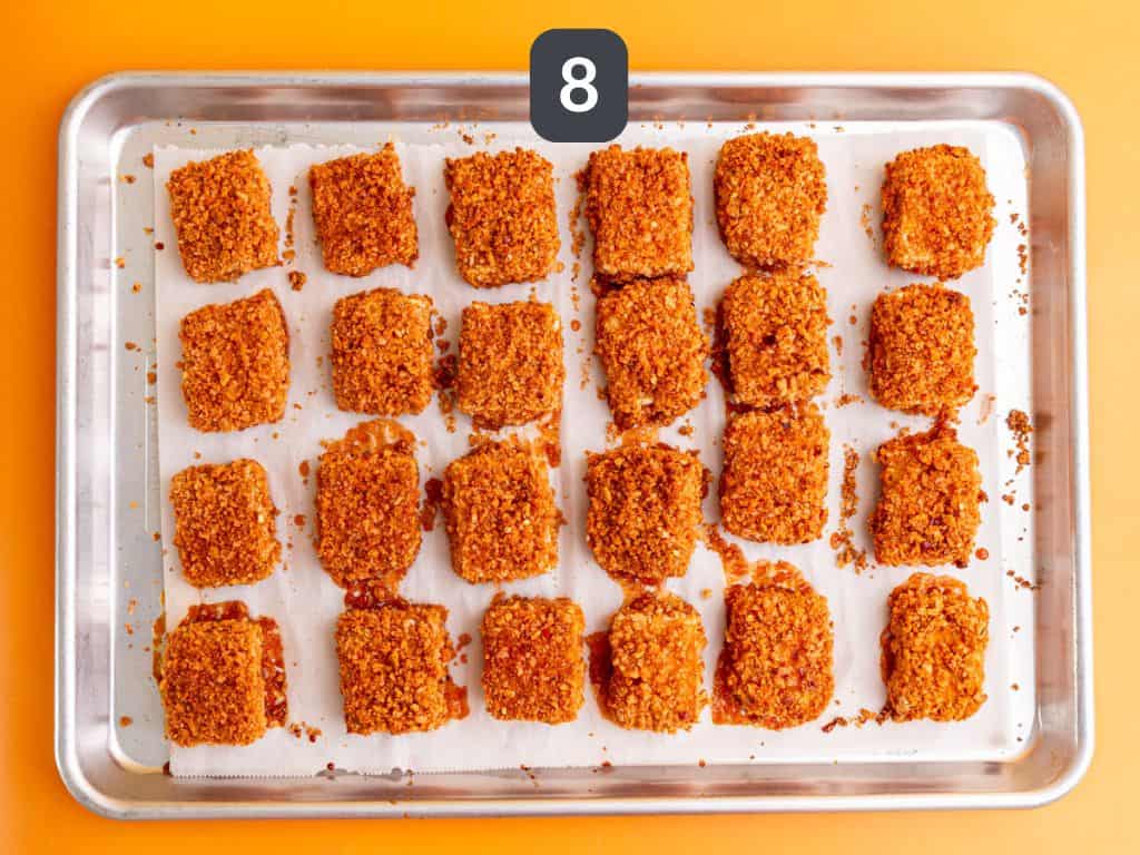 Vegan hot honey step 8 - bake again.