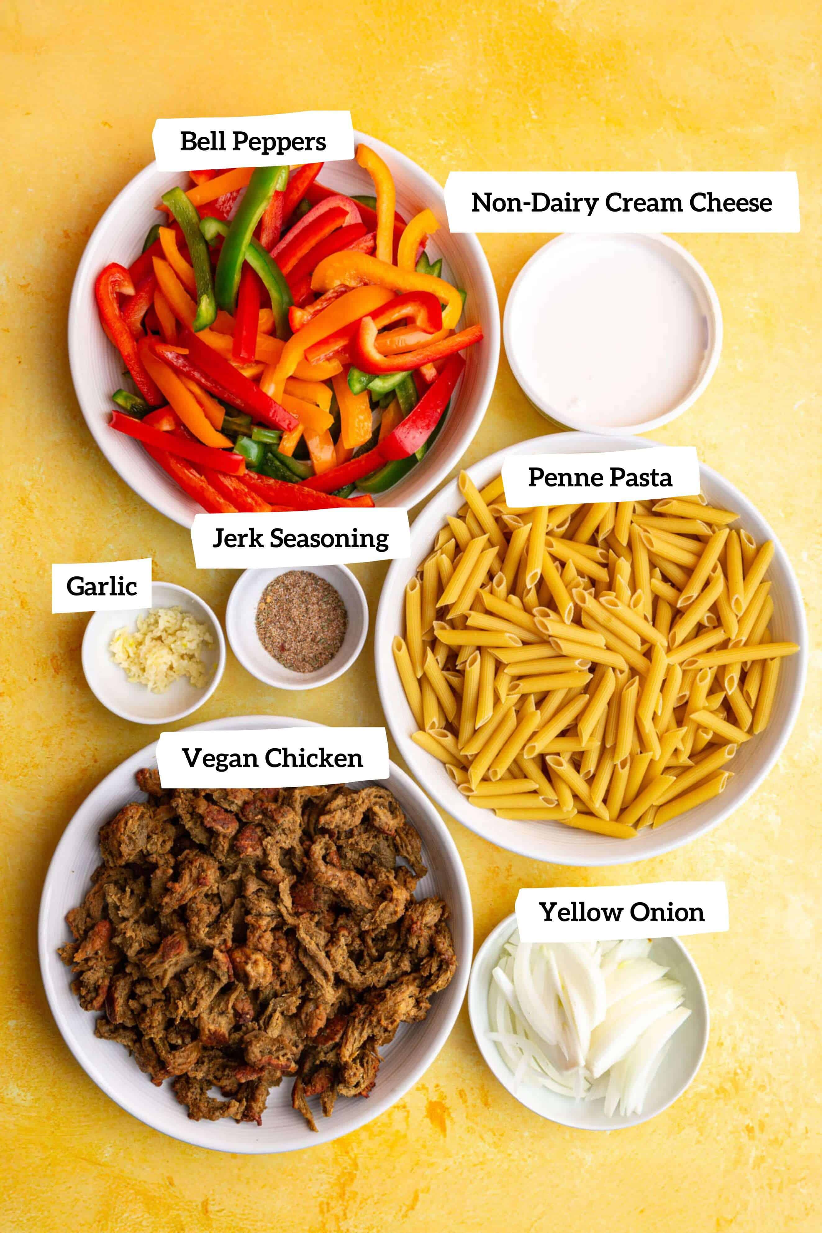 Vegan Rasta Pasta Ingredients