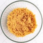 A bowl of vegan brown sugar.