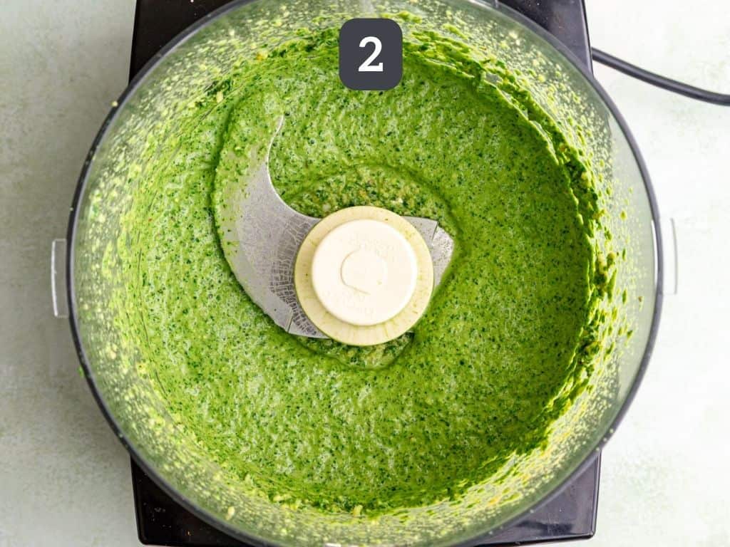 Creamy Vegan Pesto Pasta Step 2 - make the pesto.