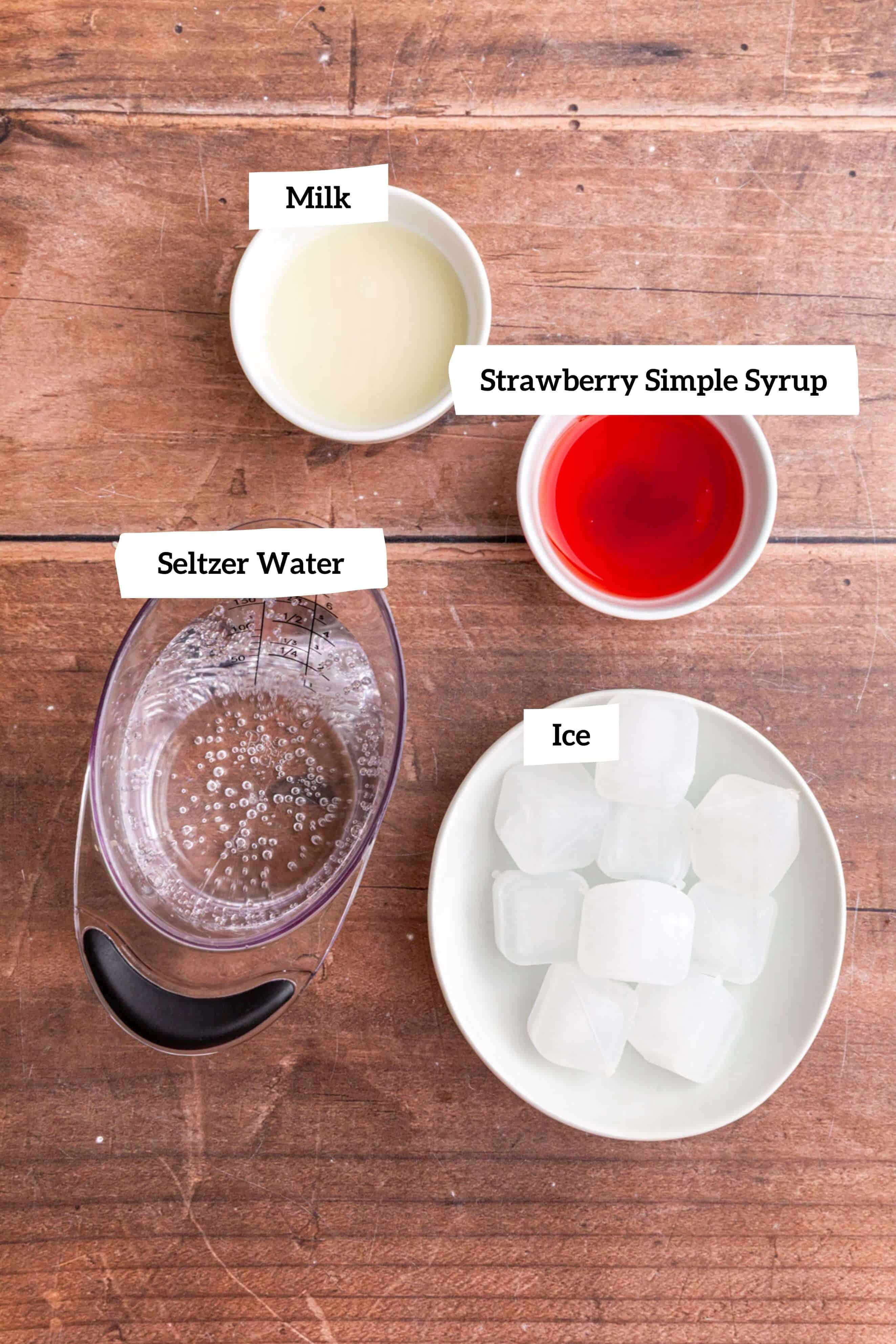 Strawberry cream soda ingredients
