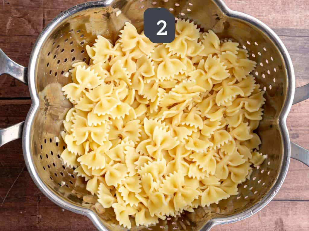 Vegan Marry Me Pasta Step 2 - cook the pasta.