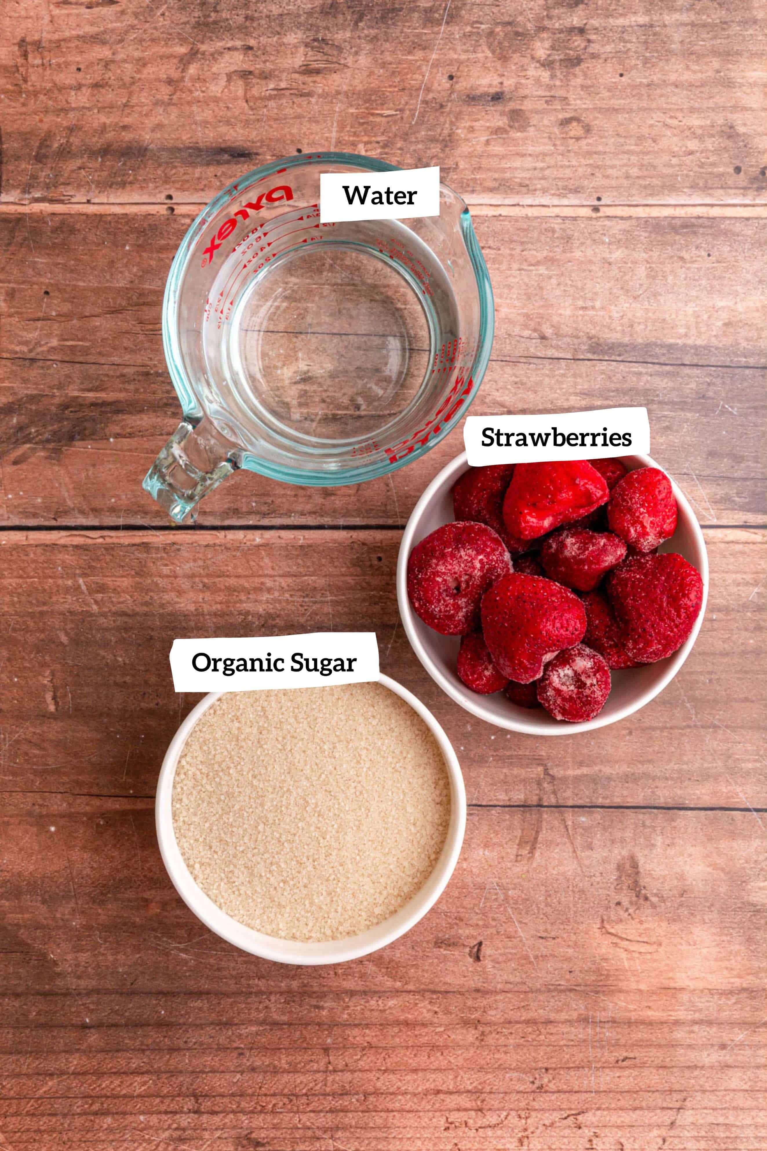 Strawberry simple syrup ingredients