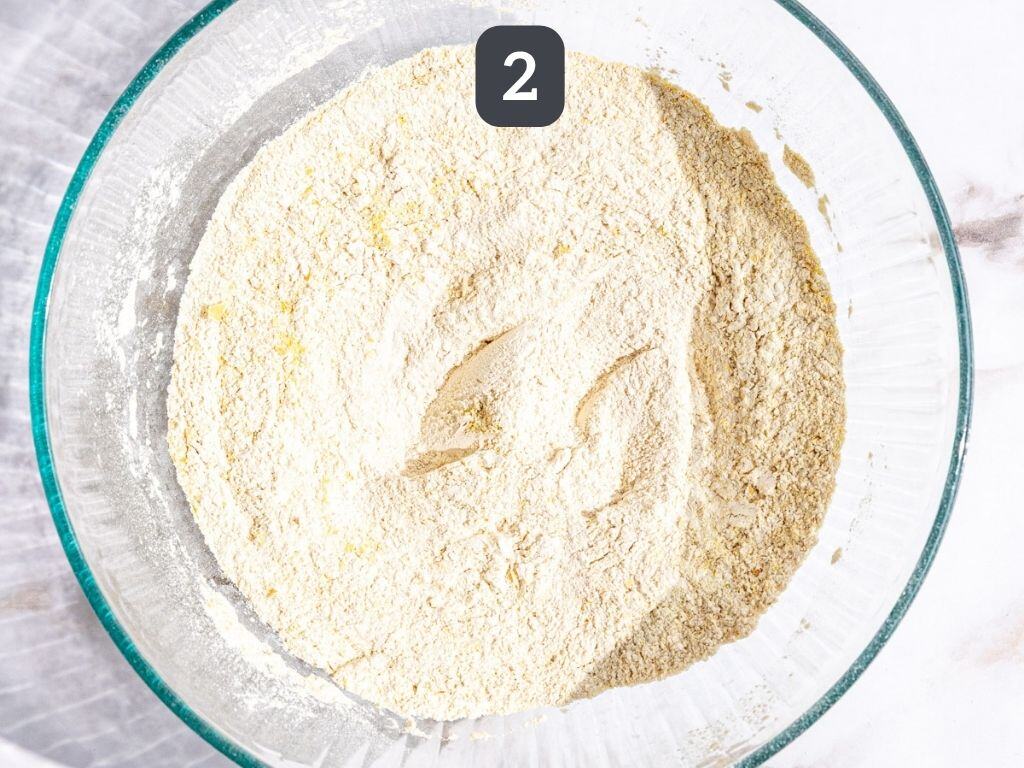 Vegan shredded chicken step 2 - mix the dry ingredients