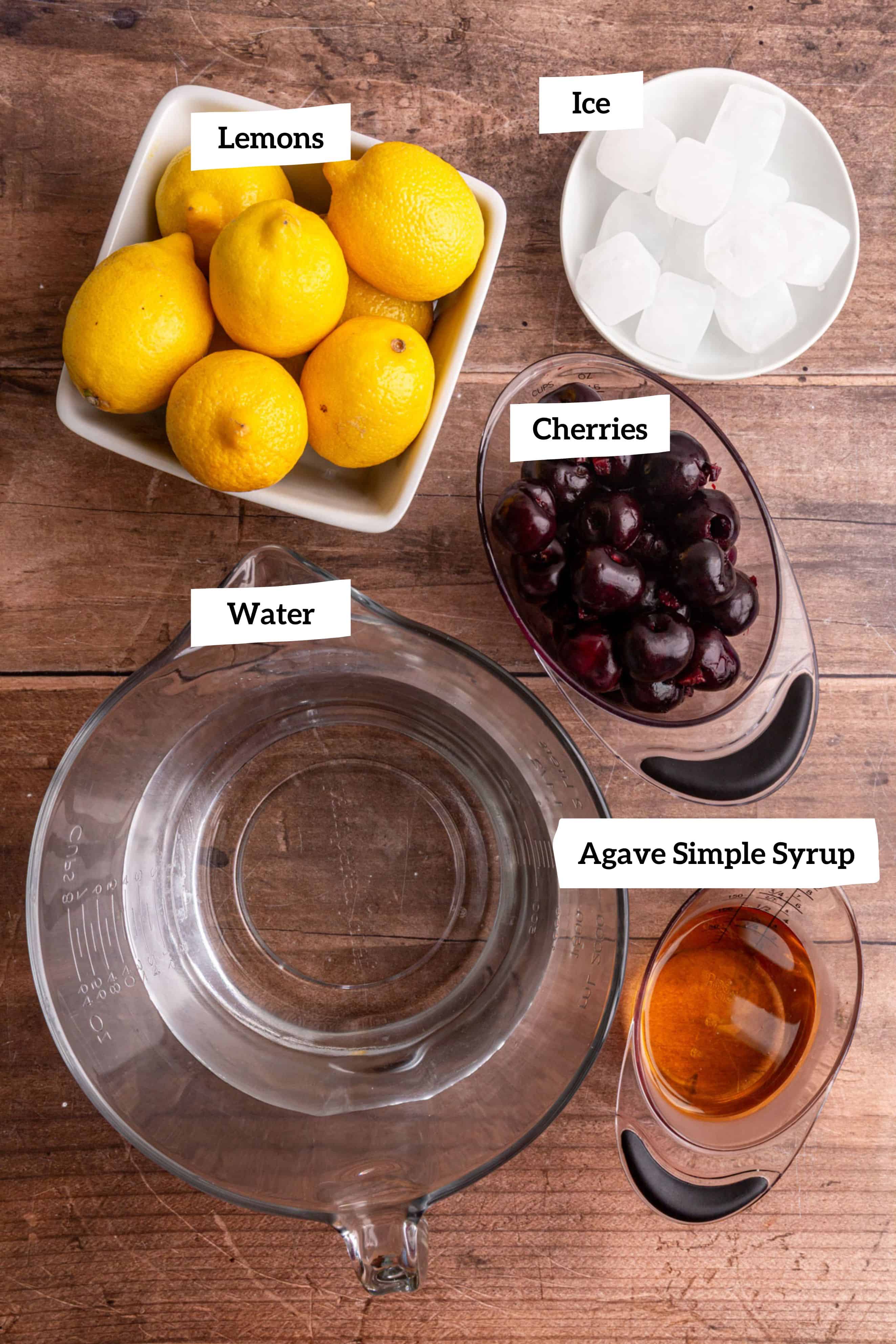 Cherry Lemonade ingredients