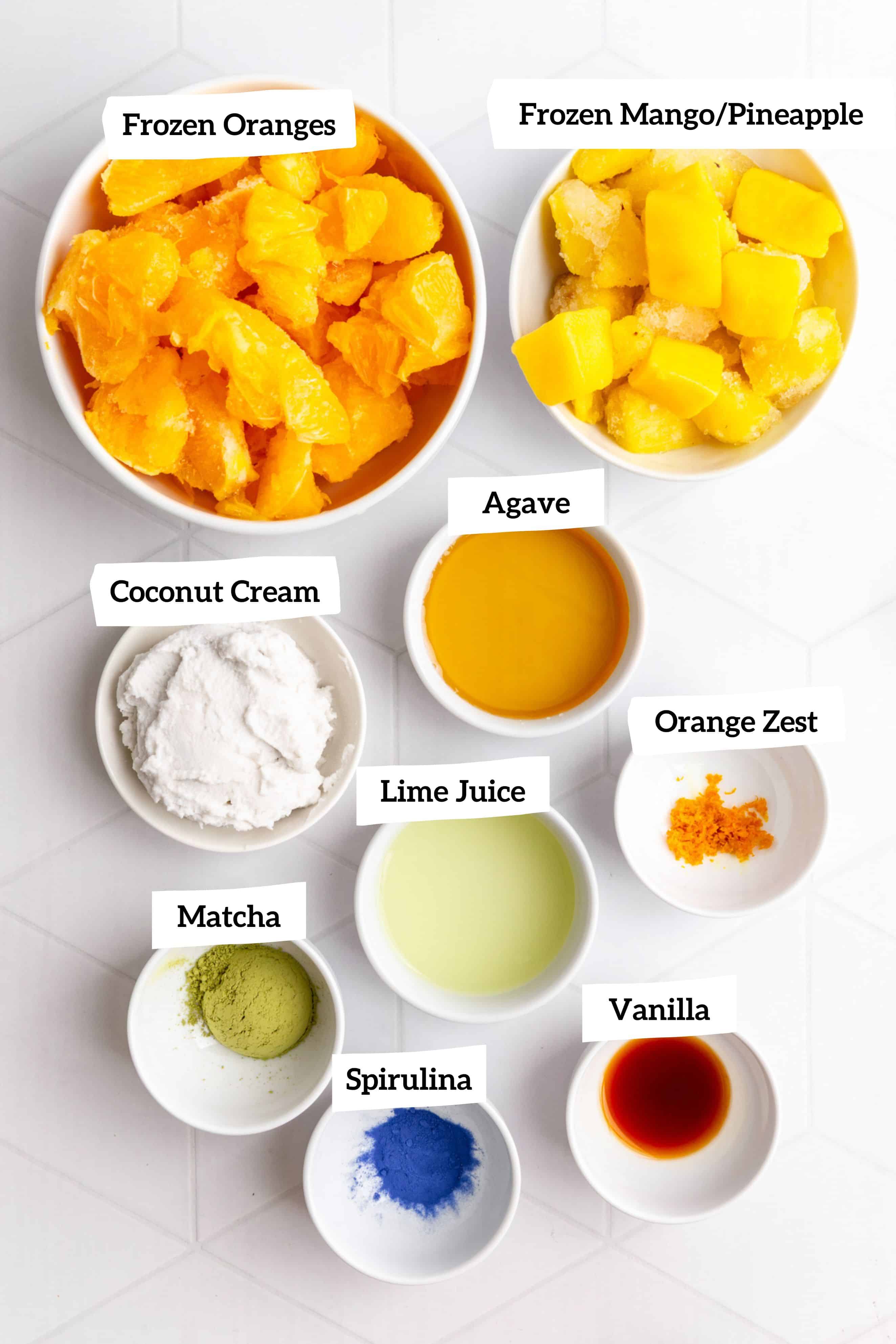 Vegan lime sherbet ingredients