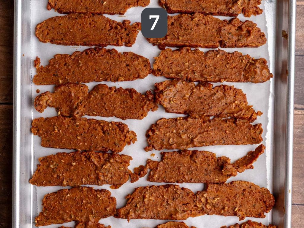 Vegan Seitan Pastrami Beef Deli Meat Step 7 - bake again.