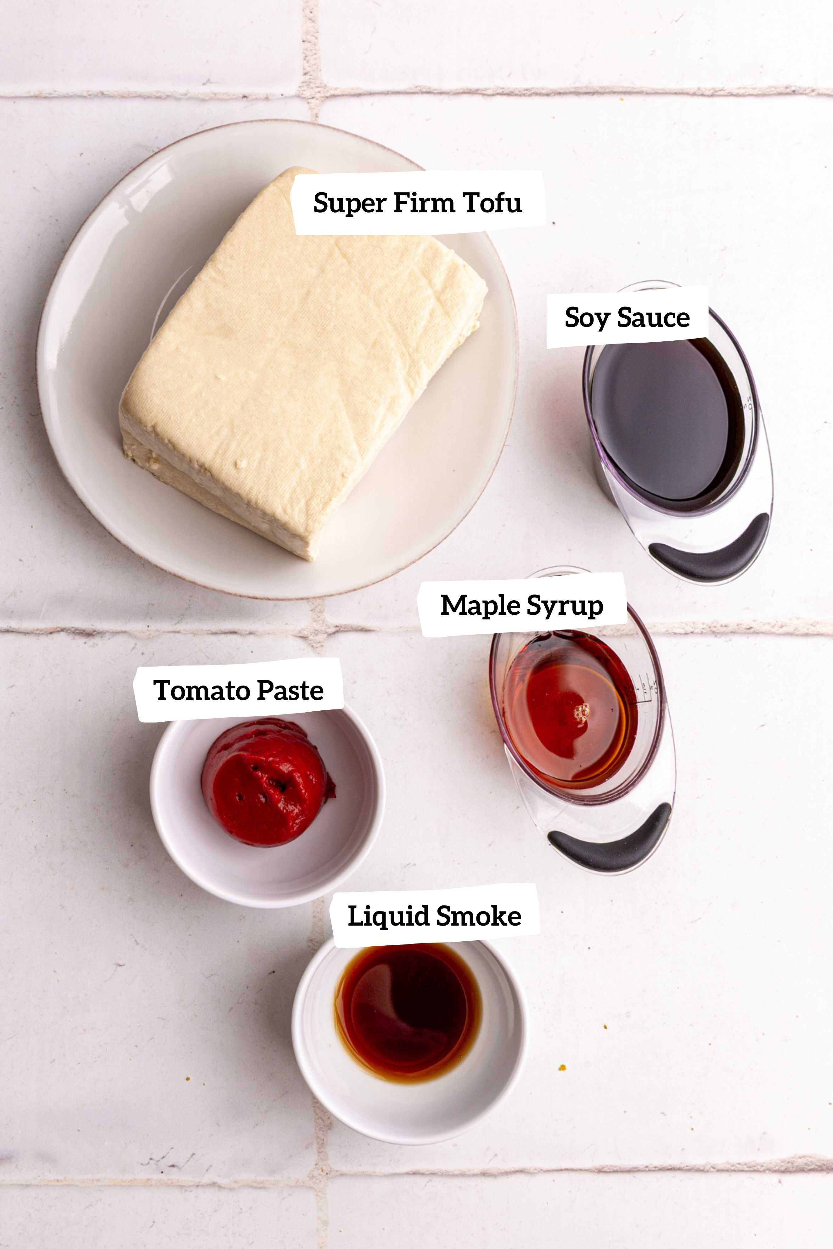 Vegan Tofu Bacon Ingredients