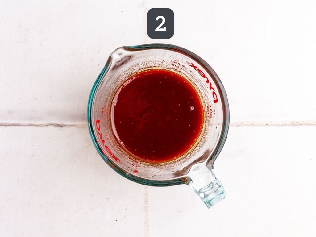 Vegan Tofu Bacon Step 2 - mix the marinade