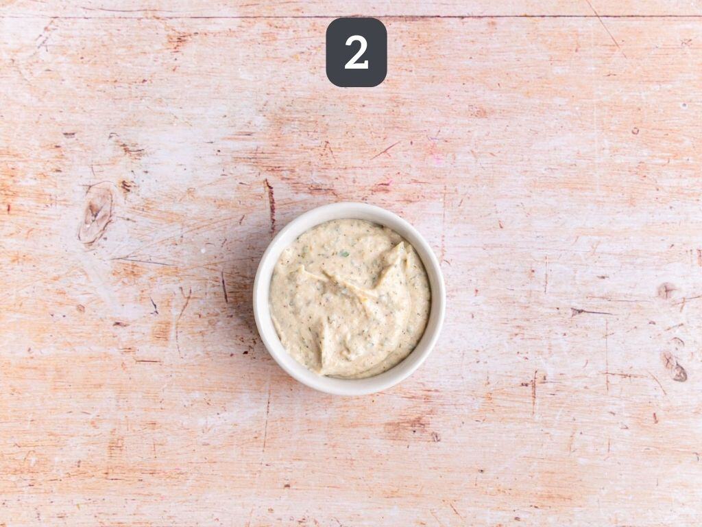 Vegan Chef Salad Step 2 - make the ranch.