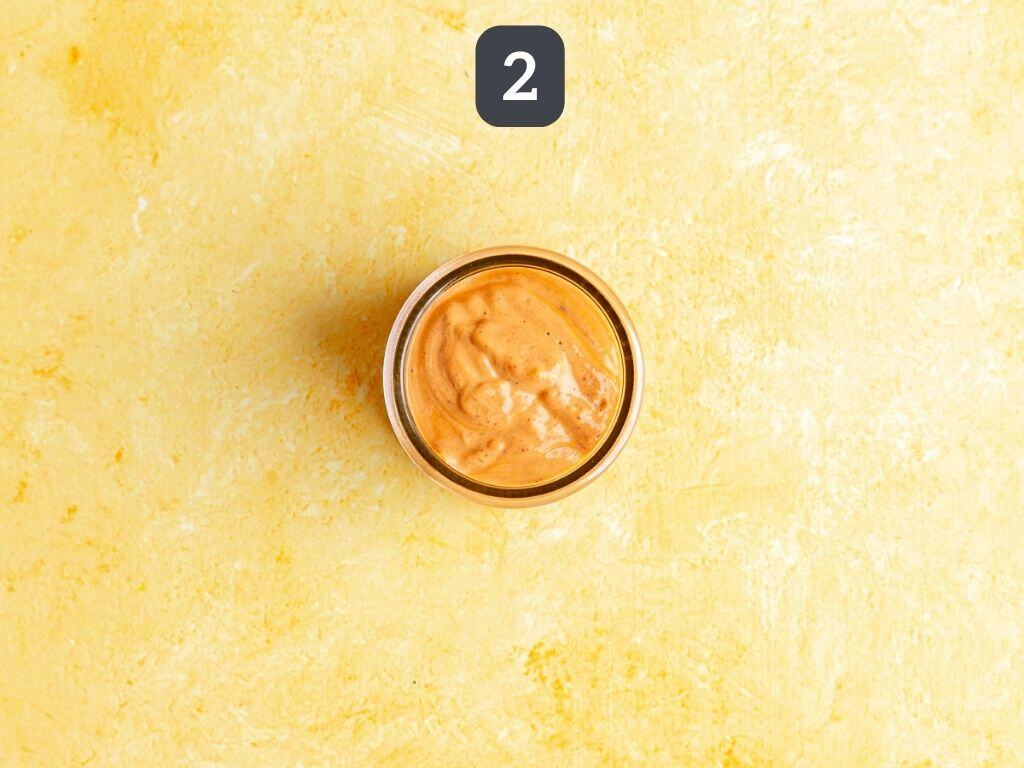 Vegan Southwest Salad Step 2 - make the dressing.