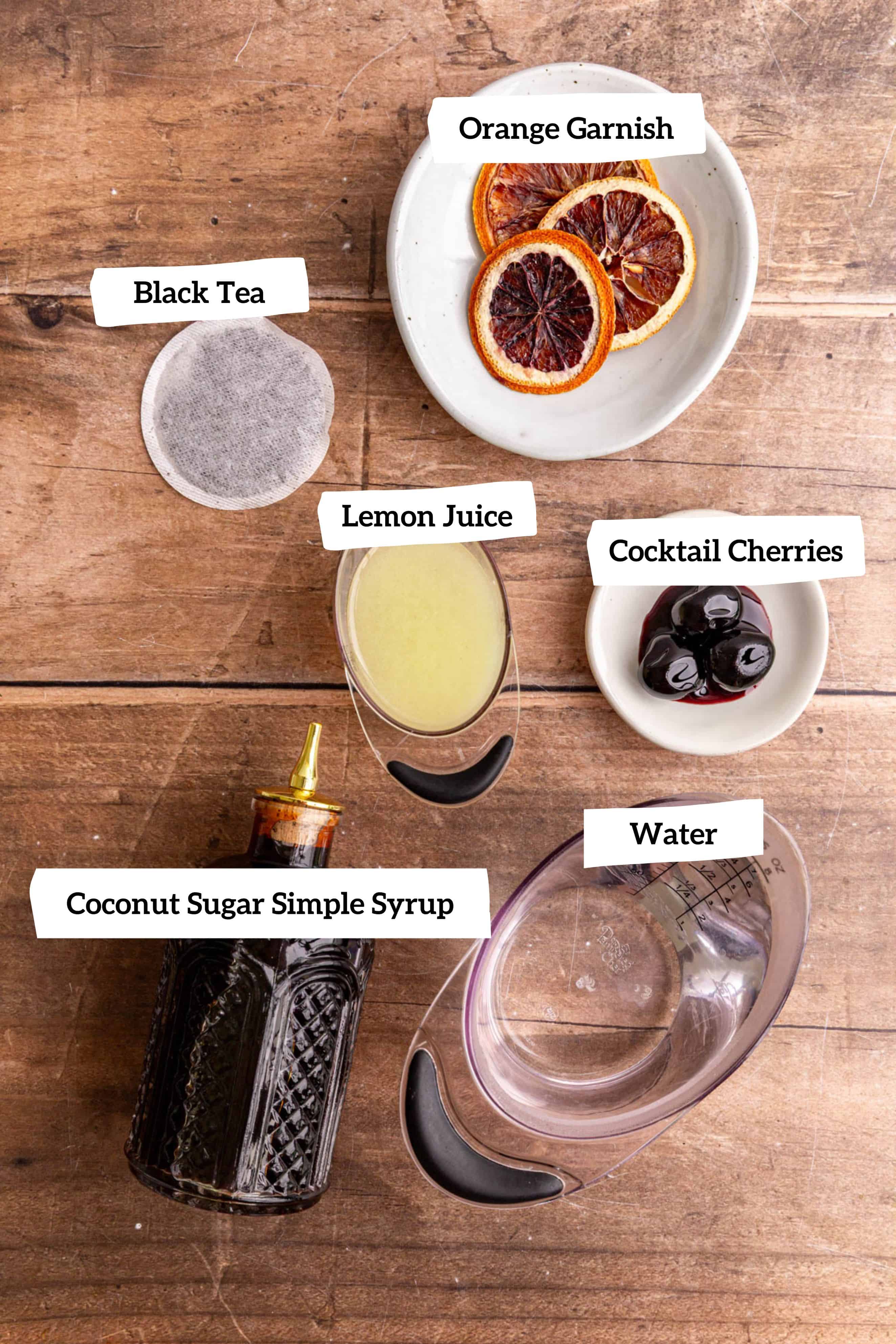 Whiskey sour mocktail ingredients