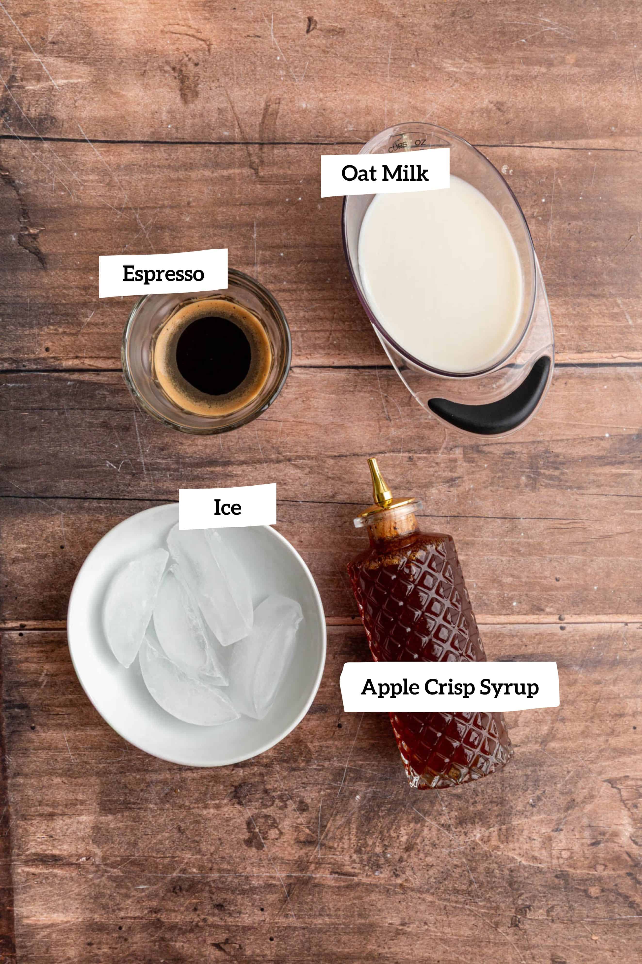 Apple Crisp Latte Ingredients