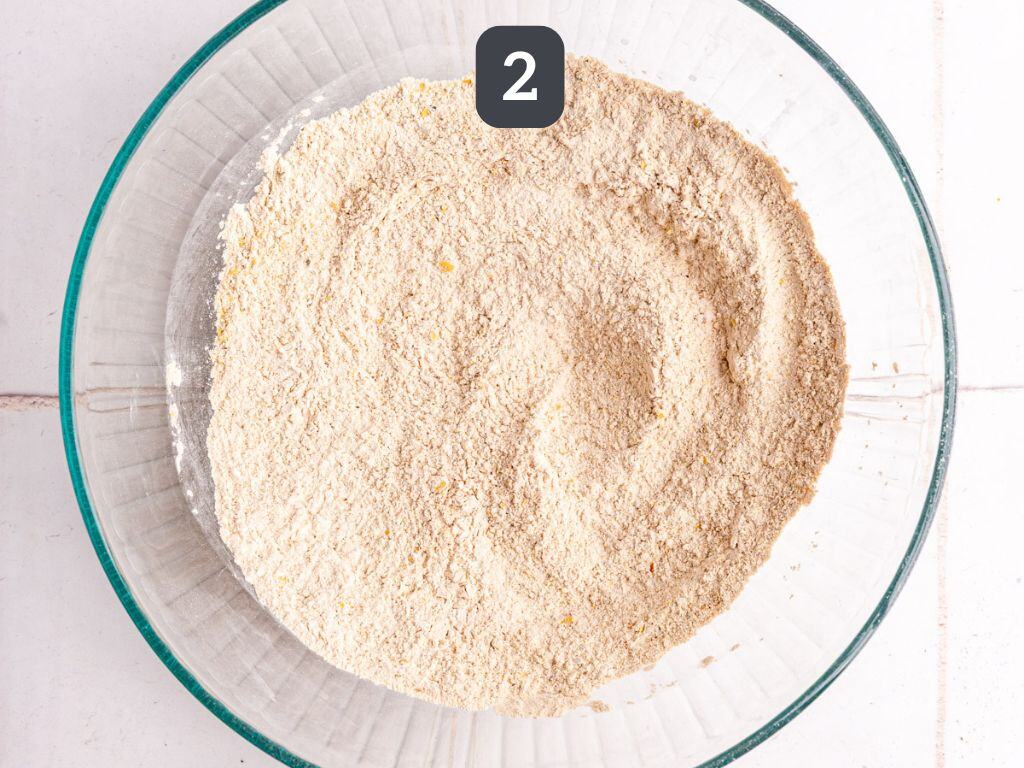 Seitan Chorizo Step 2 - mix the dry ingredients.