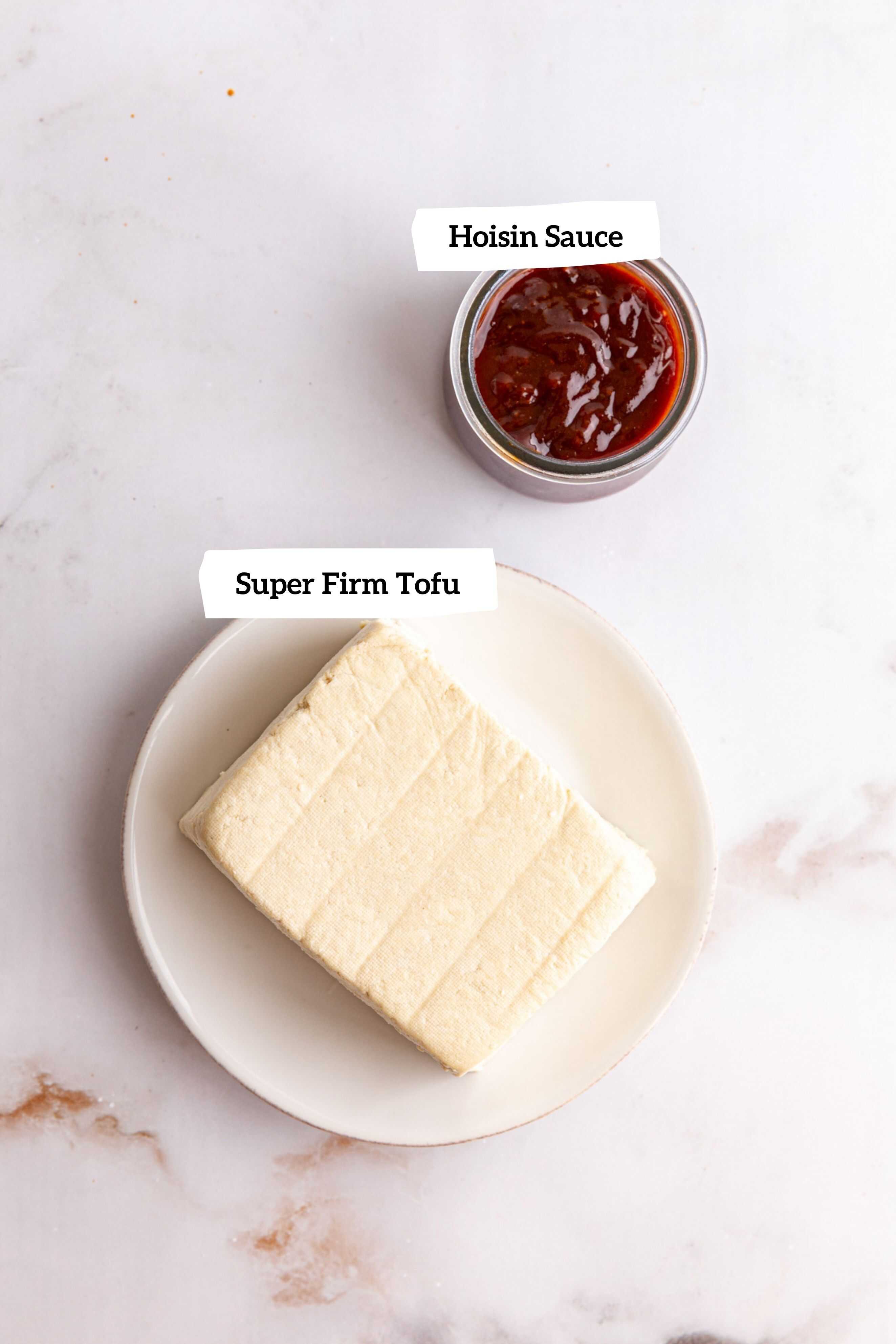 Hoisin tofu ingredients