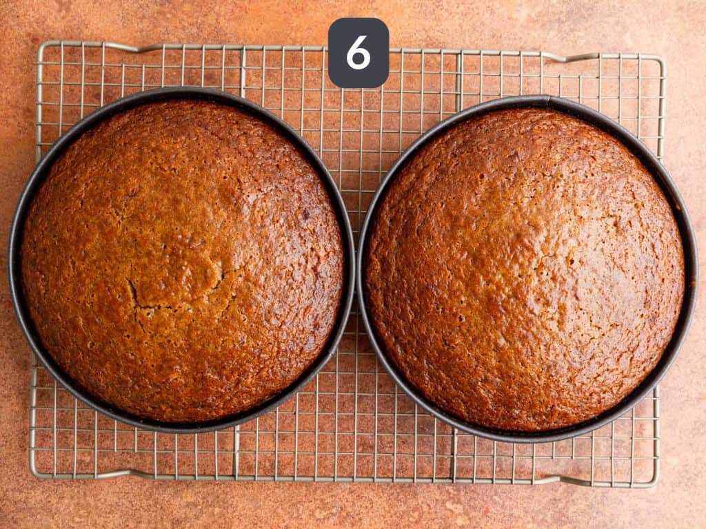 Vegan Carrot Cake Step 6 - bake