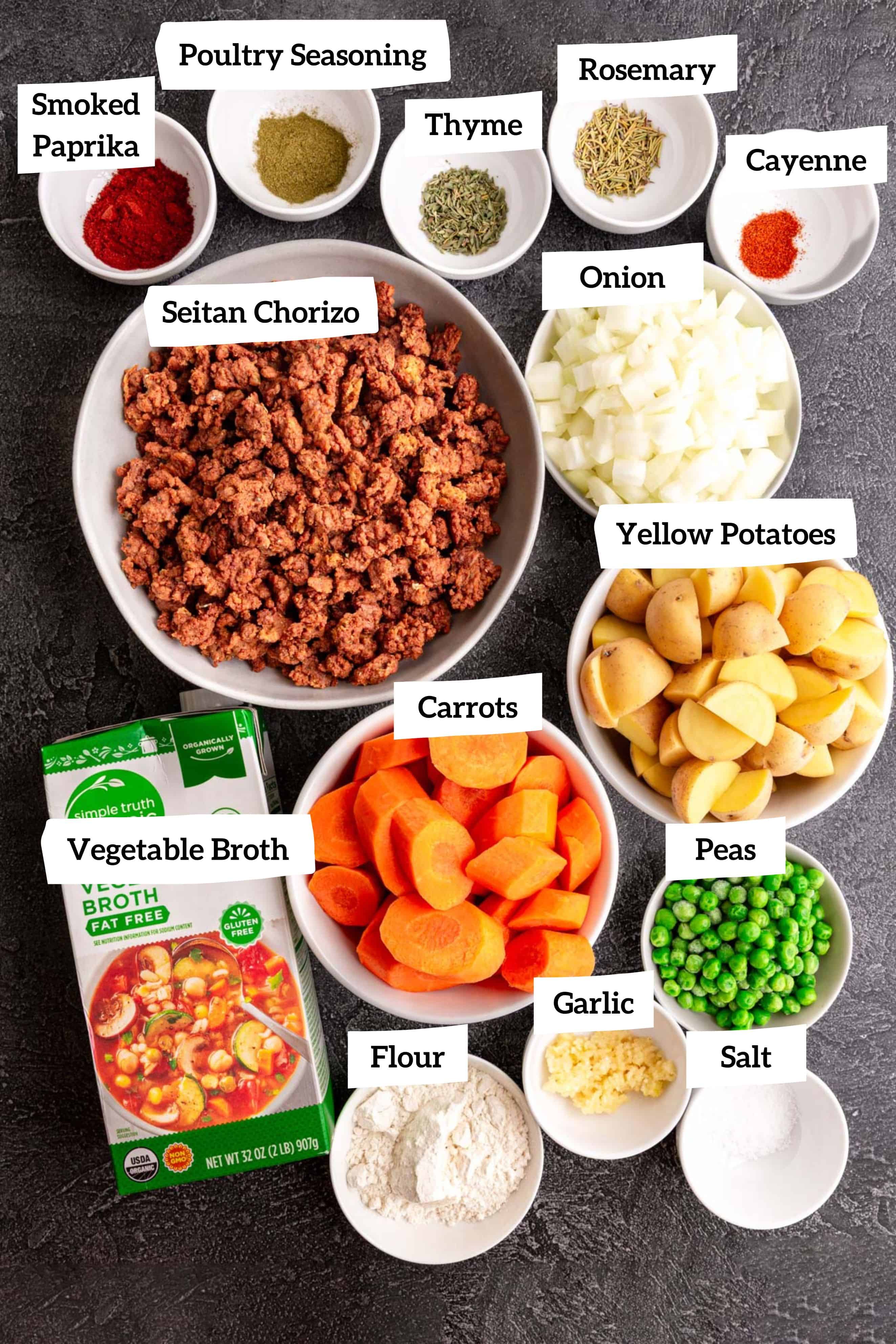 Vegan Chorizo Stew Ingredients