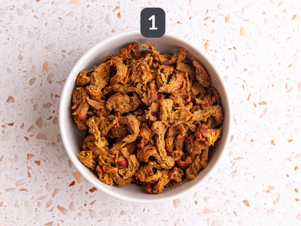 Vegan Pot Pie Soup Step 1 - make the chicken