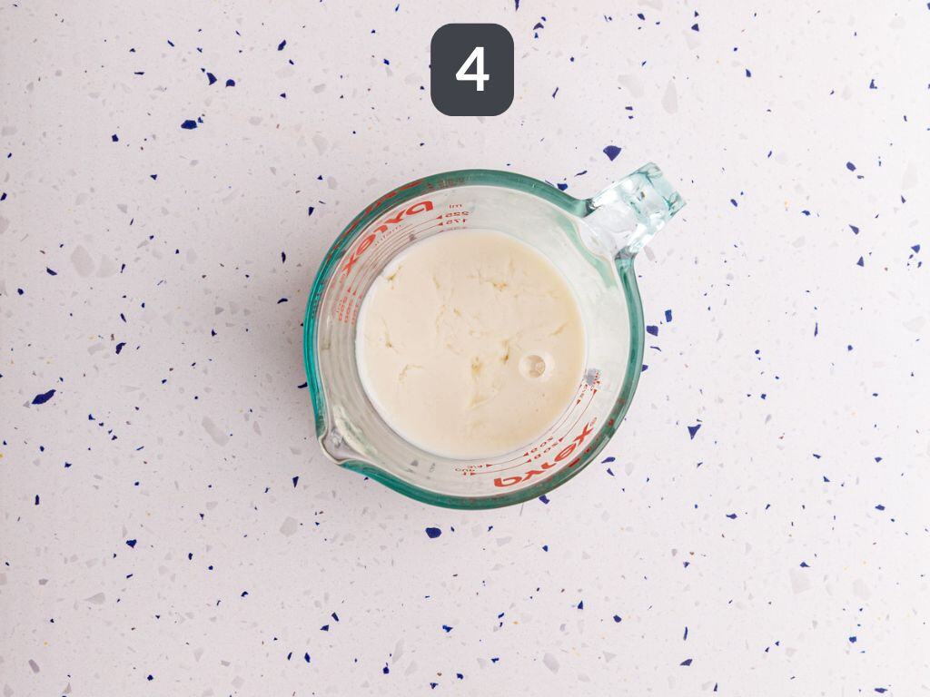 Vegan Cornbread Casserole Step 4 - mix the buttermilk