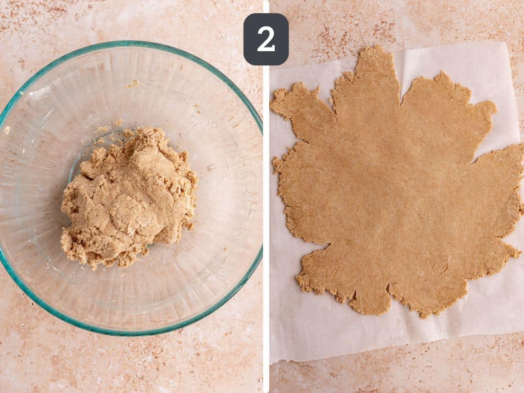 Vegan Pecan Pie Step 2 - make the crust.