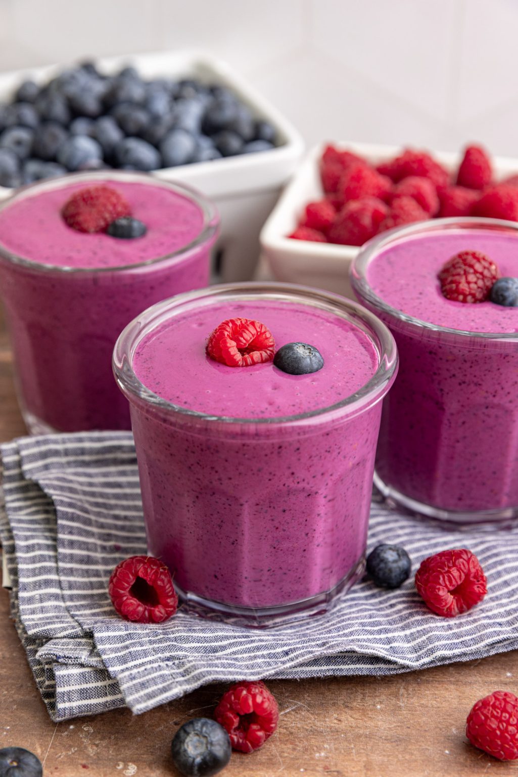 Blueberry Raspberry Smoothie - At Elizabeth's Table