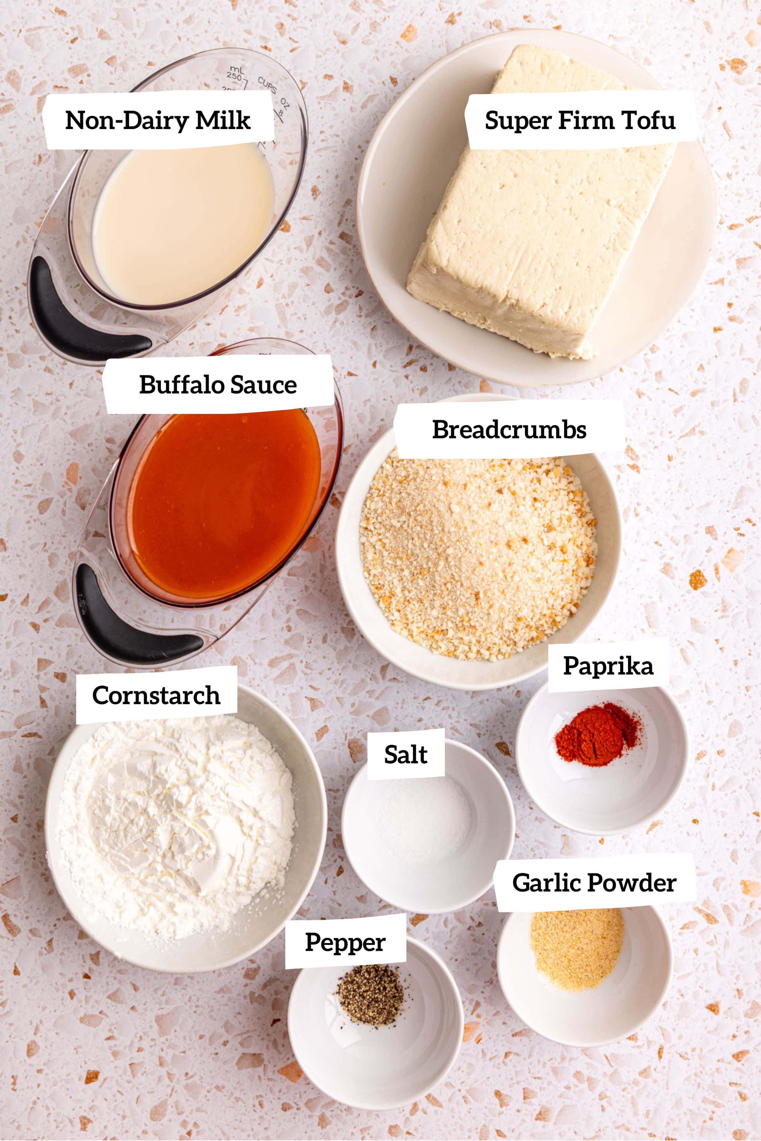 Buffalo Tofu Poppers Ingredients