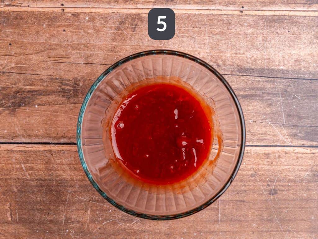 Lentil Quinoa Loaf Step 5 - whisk the glaze