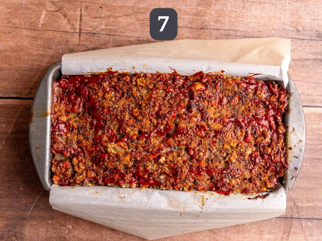 Lentil Quinoa Loaf Step 7 - bake