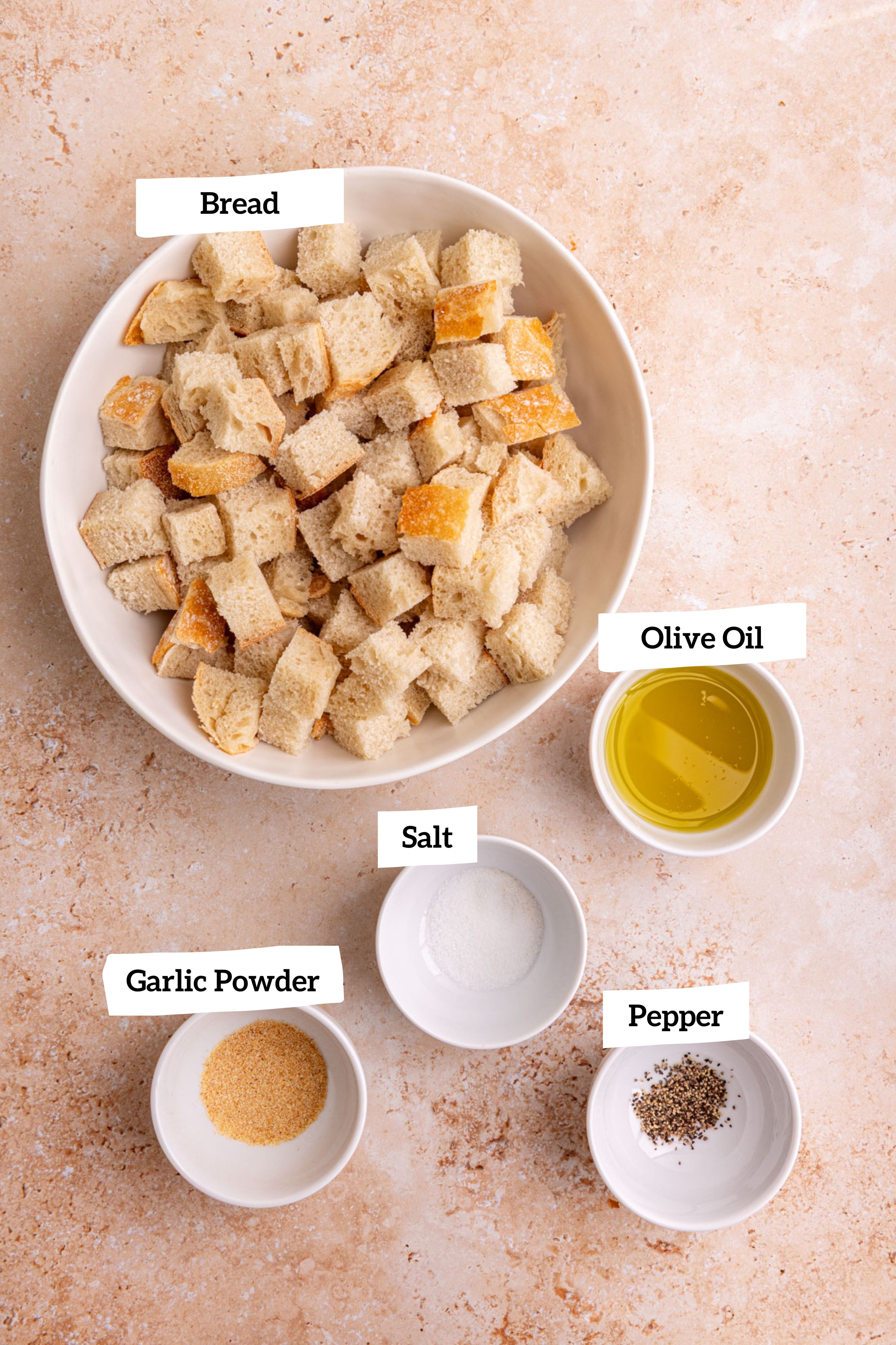 Vegan chicken caesar salad crouton ingredients.