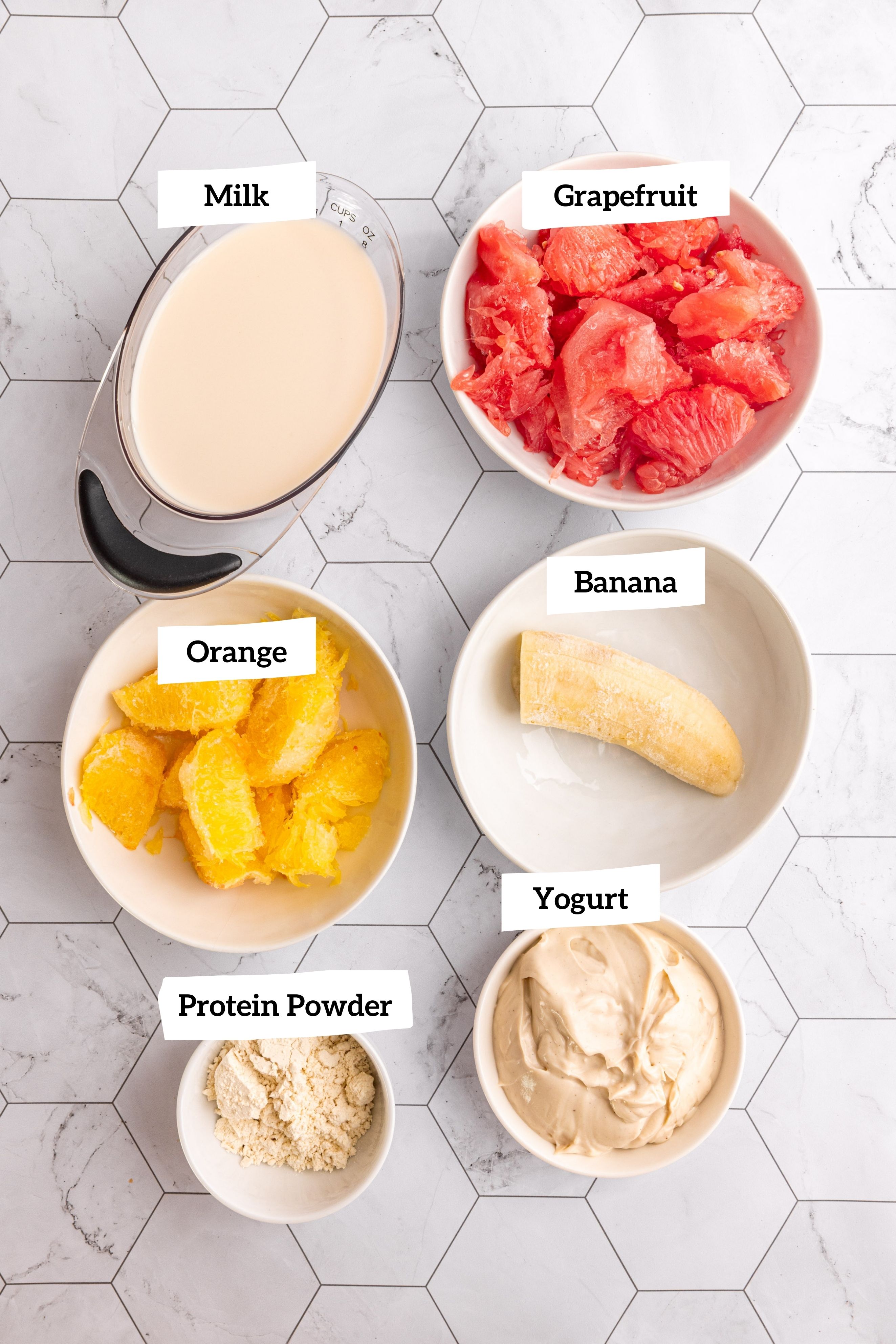 Citrus Smoothie Ingredients