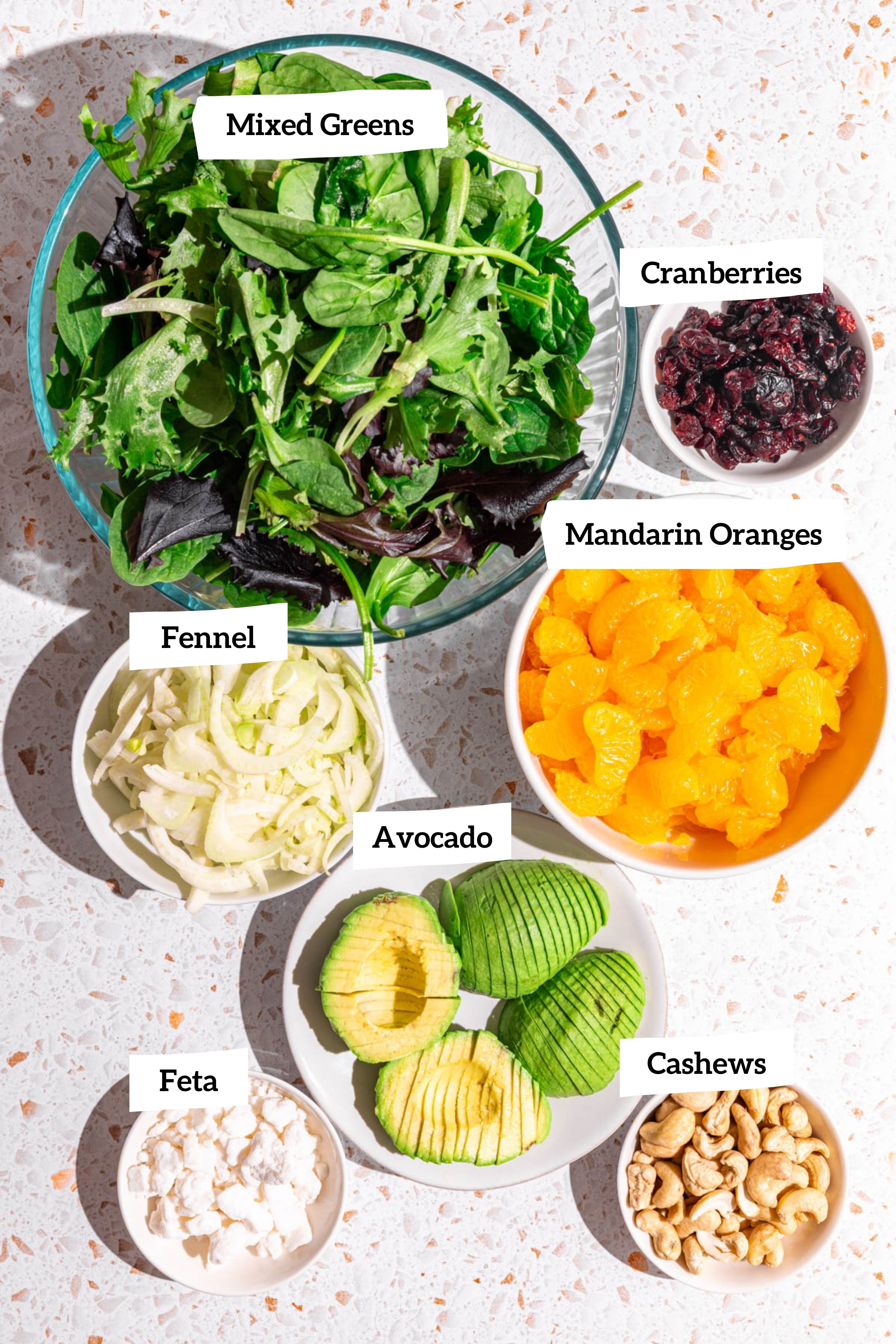 Mandarin orange salad ingredients