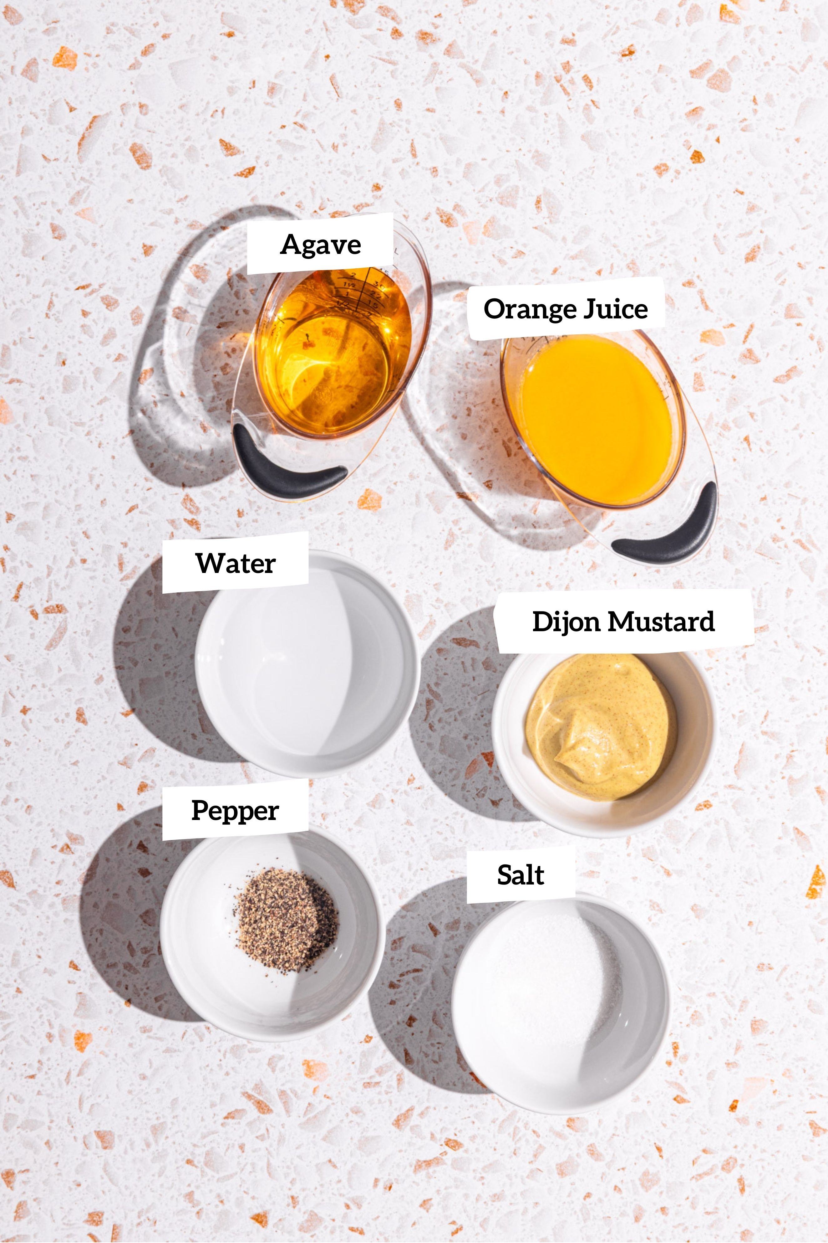 Mandarin orange salad dressing ingredients.