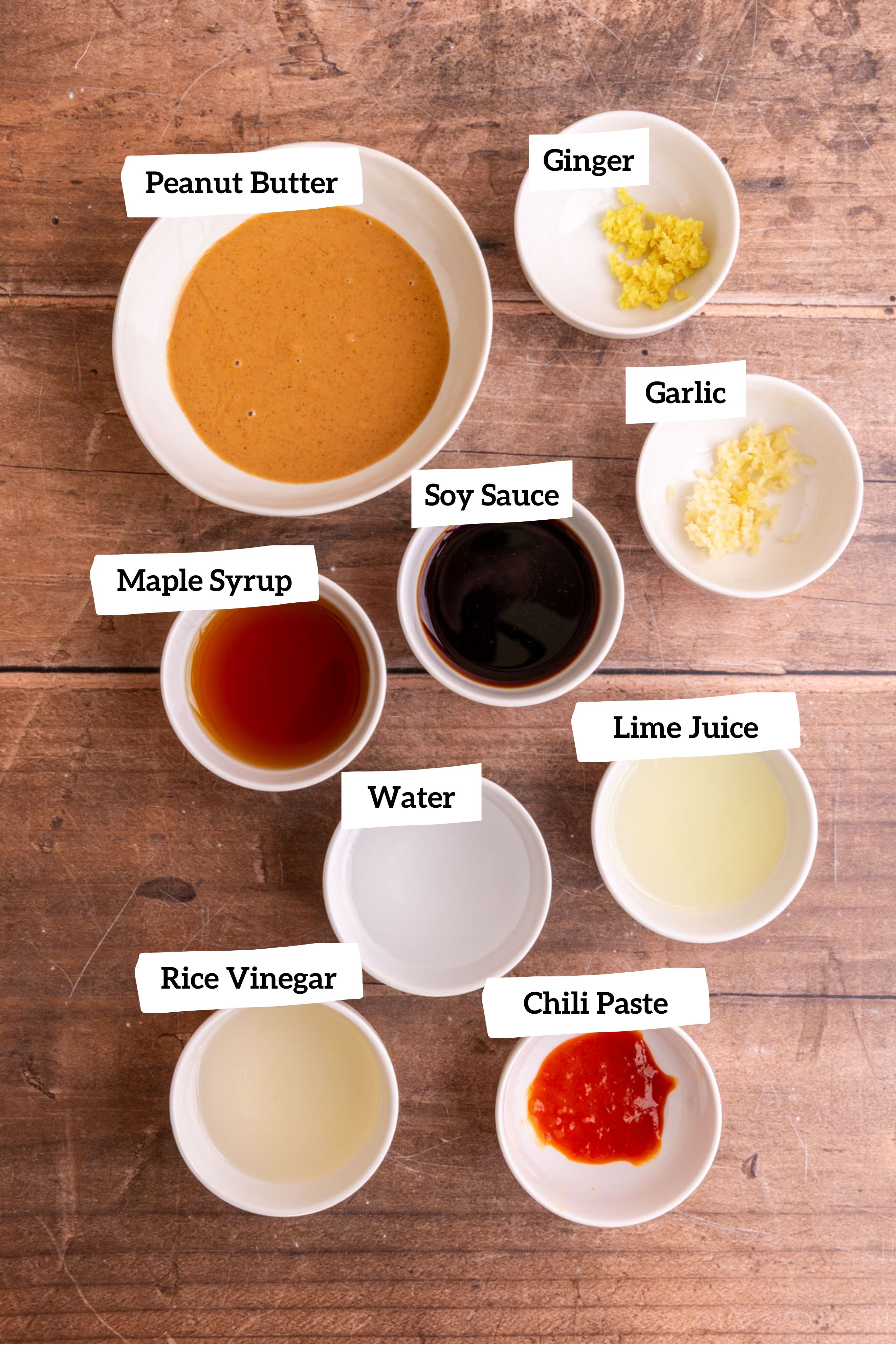 Peanut sauce ingredients