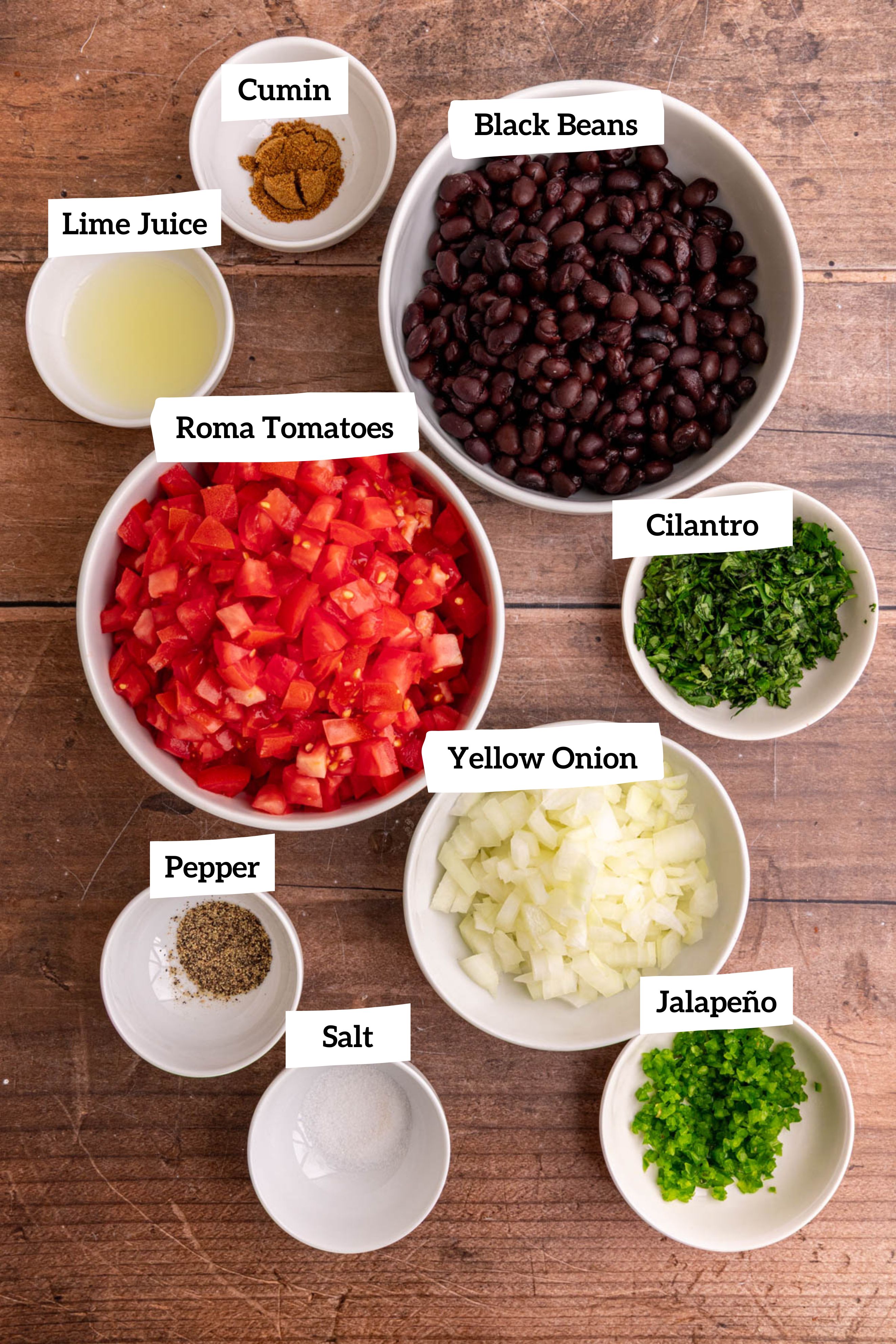 Vegan 7 Layer Dip pico ingredients