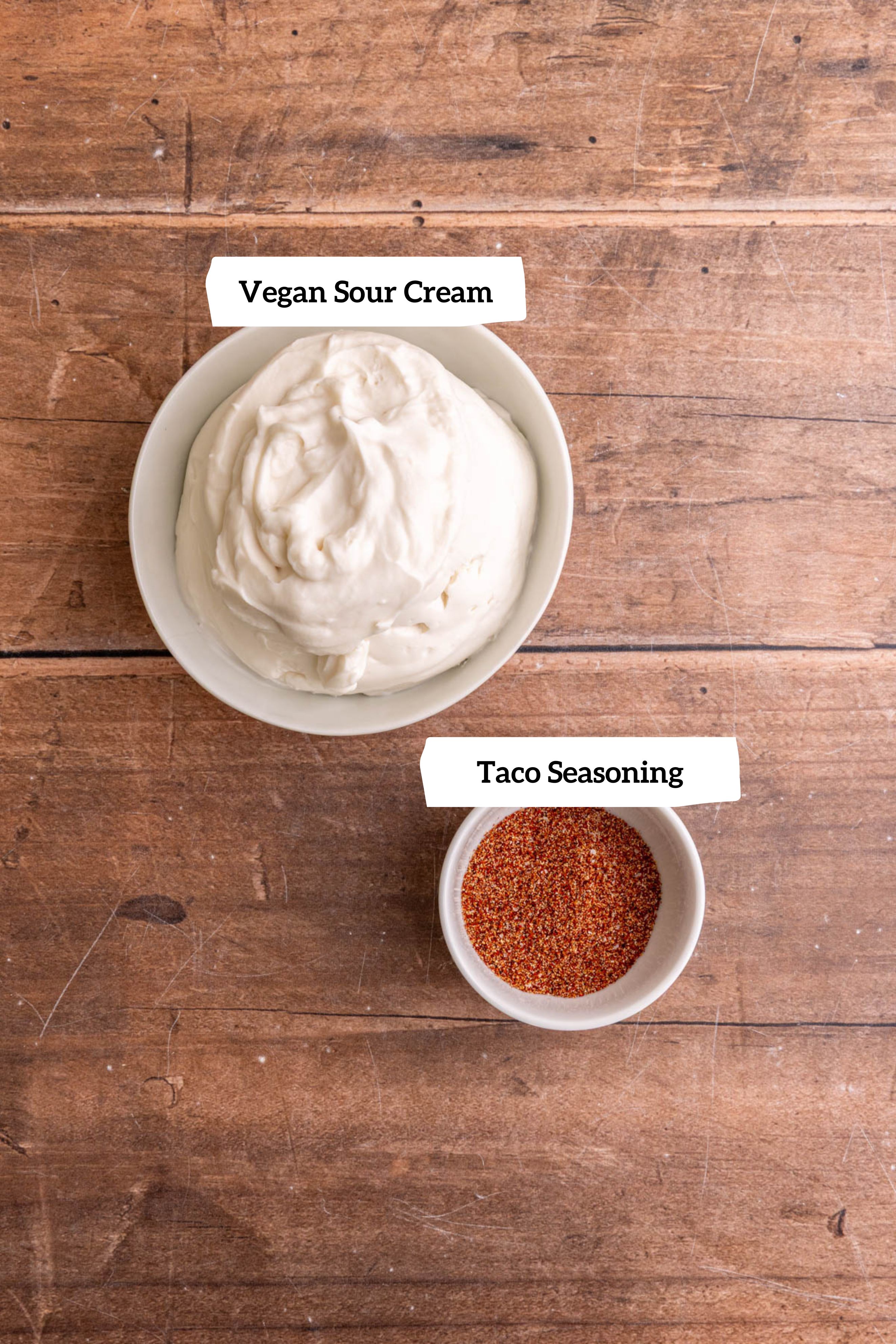 Vegan 7 Layer Dip sour cream ingredients