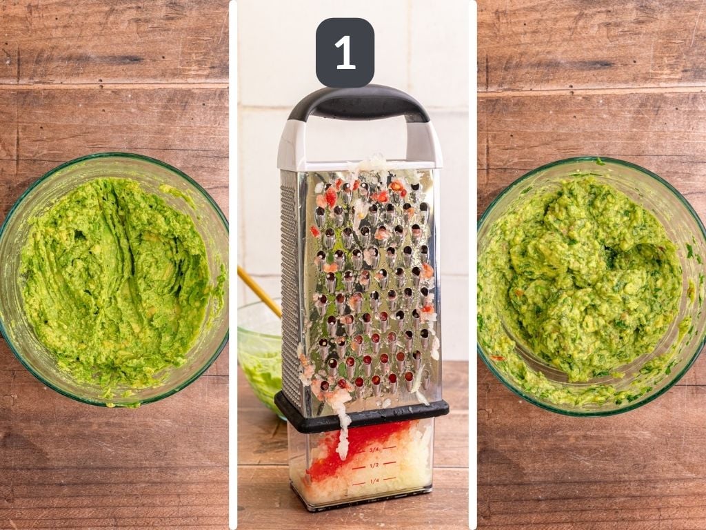 Vegan 7 Layer Dip step 1 - make the guac