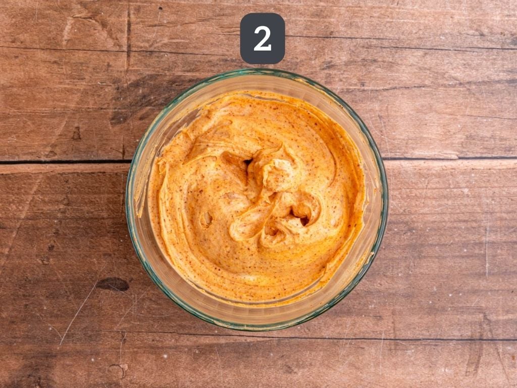 Vegan 7 Layer Dip step 2 - make the sour cream