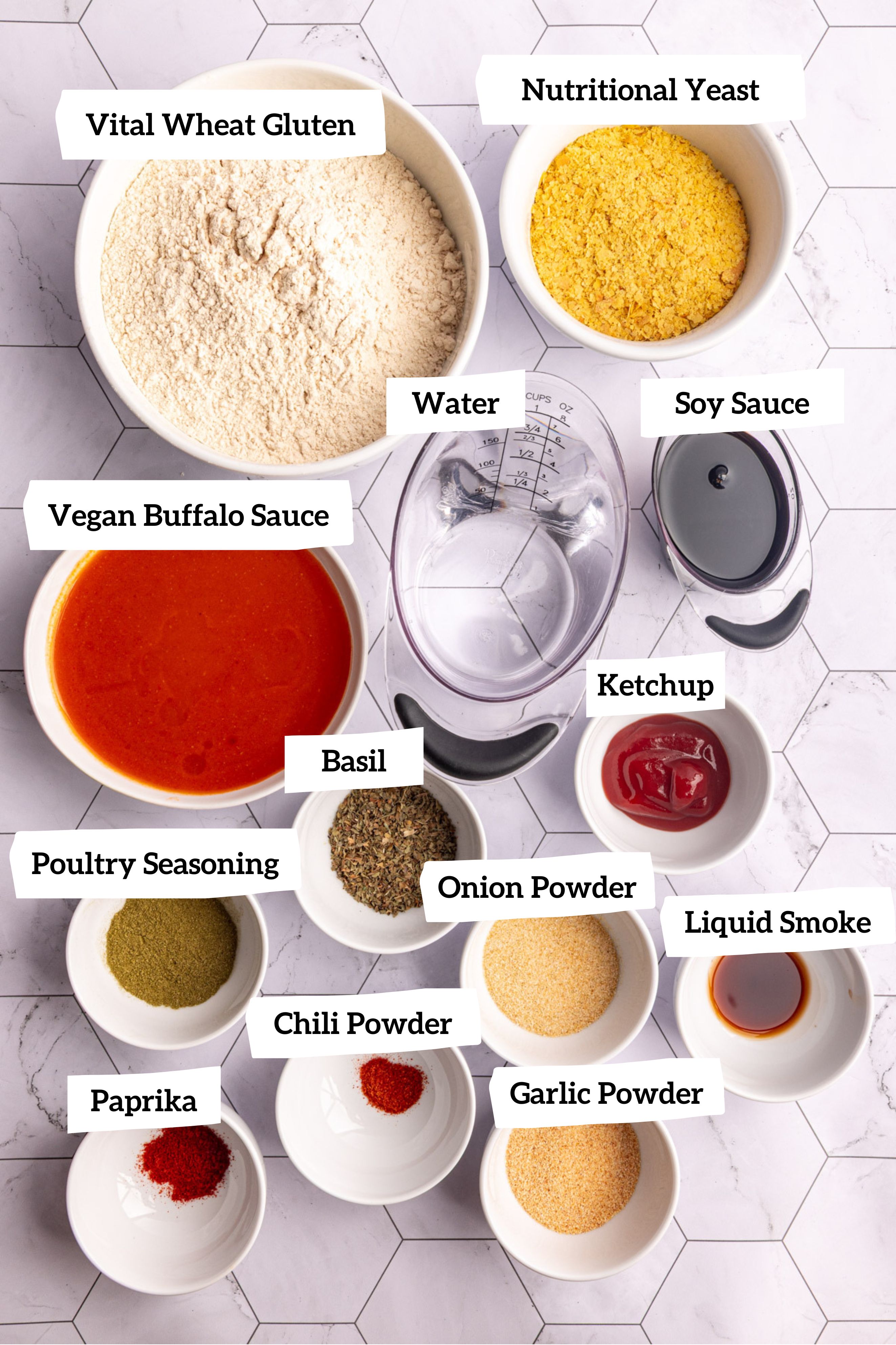 Vegan Buffalo Seitan Wings Ingredients